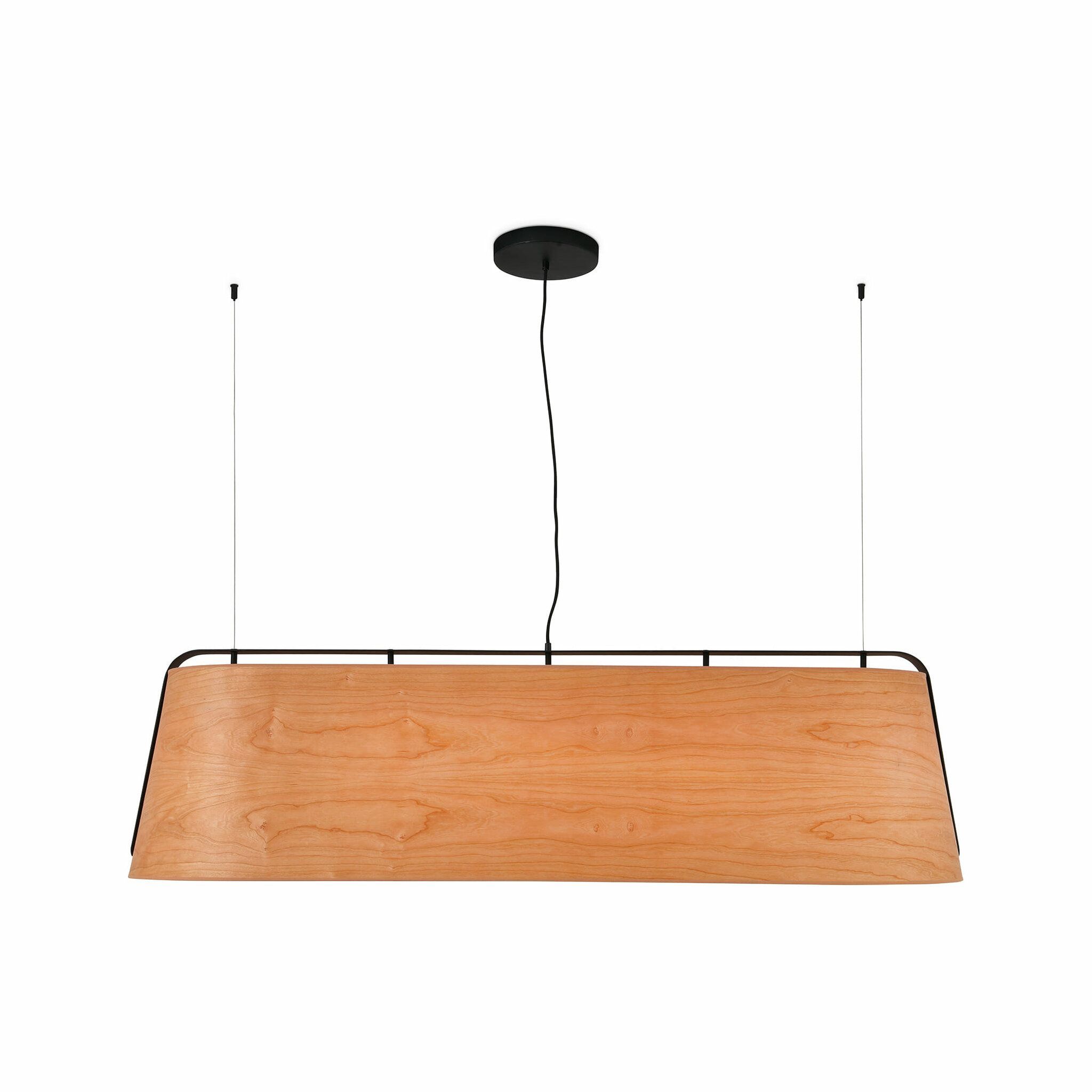STOOD 5L Lámpara colgante negro y madera