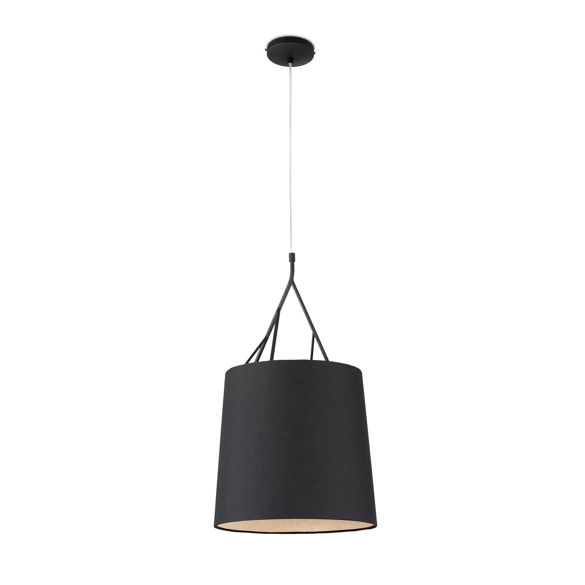 TREE Lámpara colgante negra 1L E27 100W