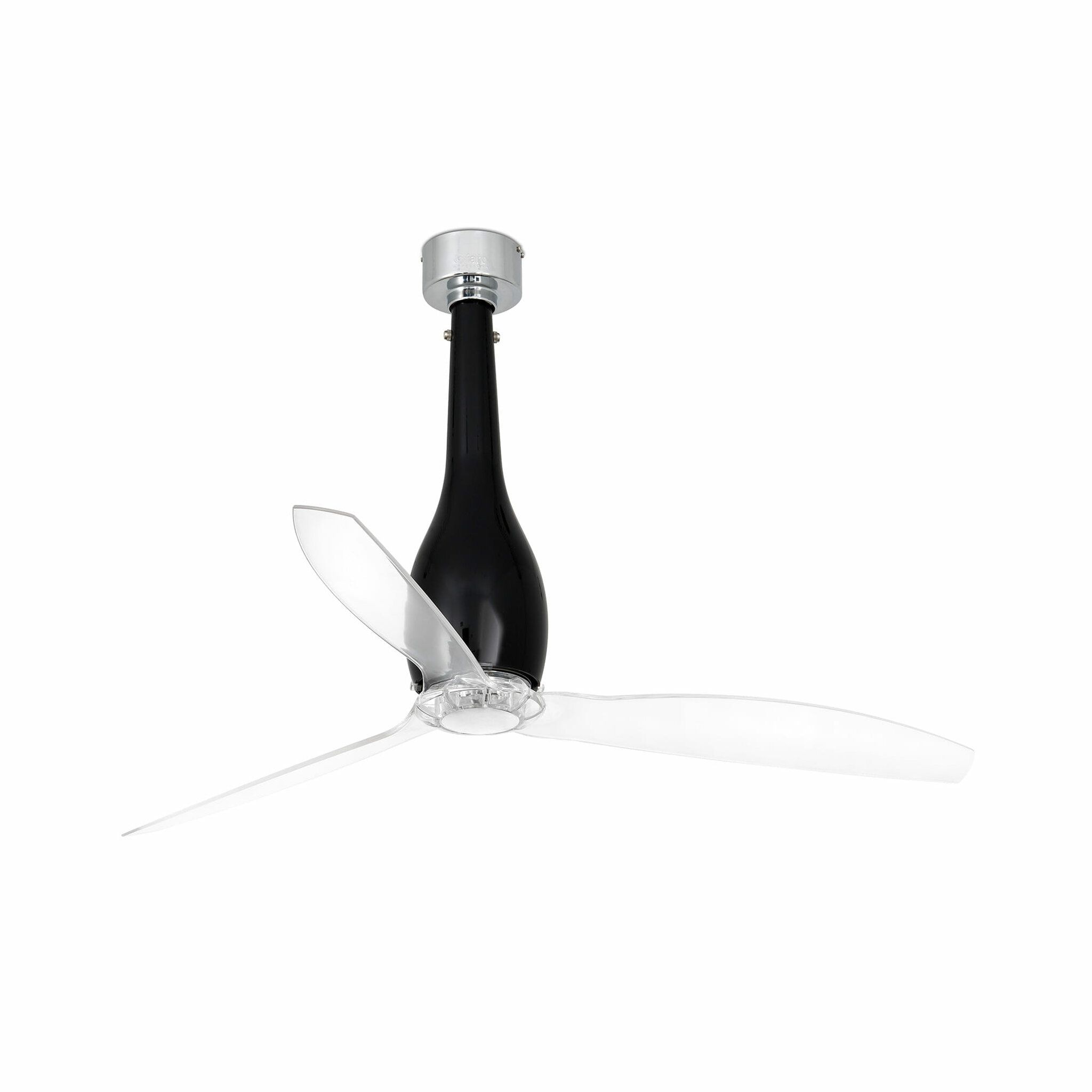 ETERFAN M Ventilador negro brillo/transparente DC