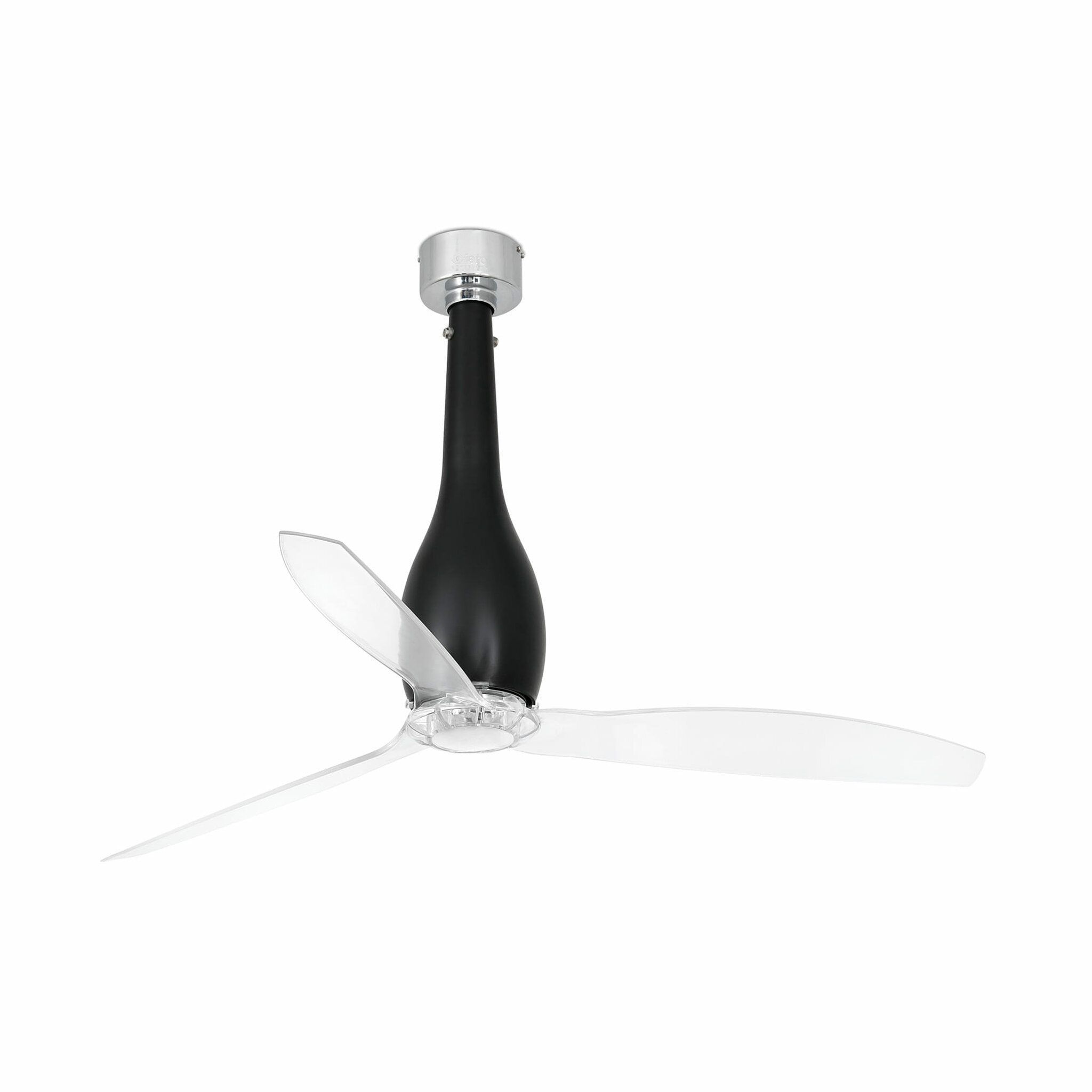 ETERFAN M Ventilador negro mate/transparente DC