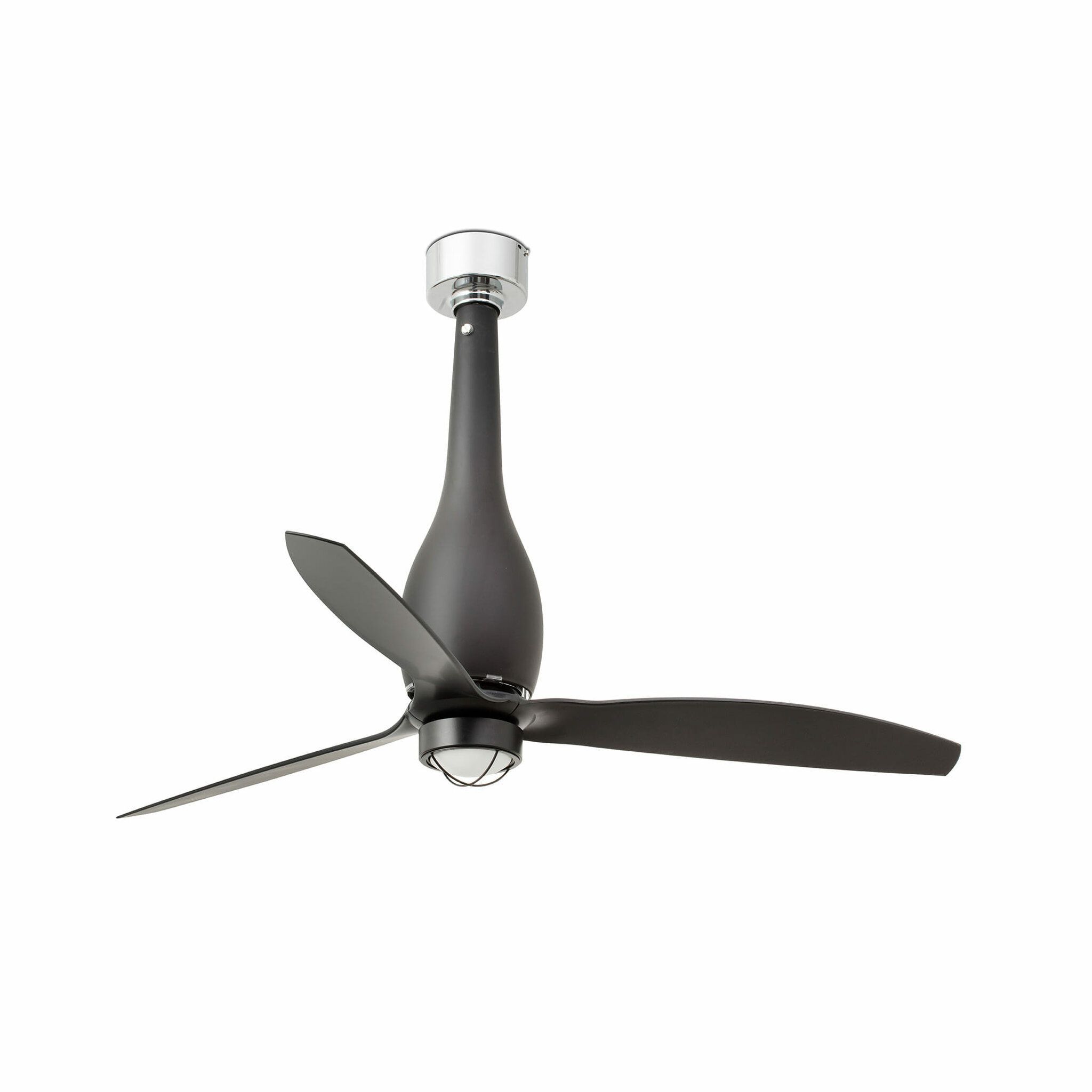 ETERFAN M LED Ventilador negro mate DC