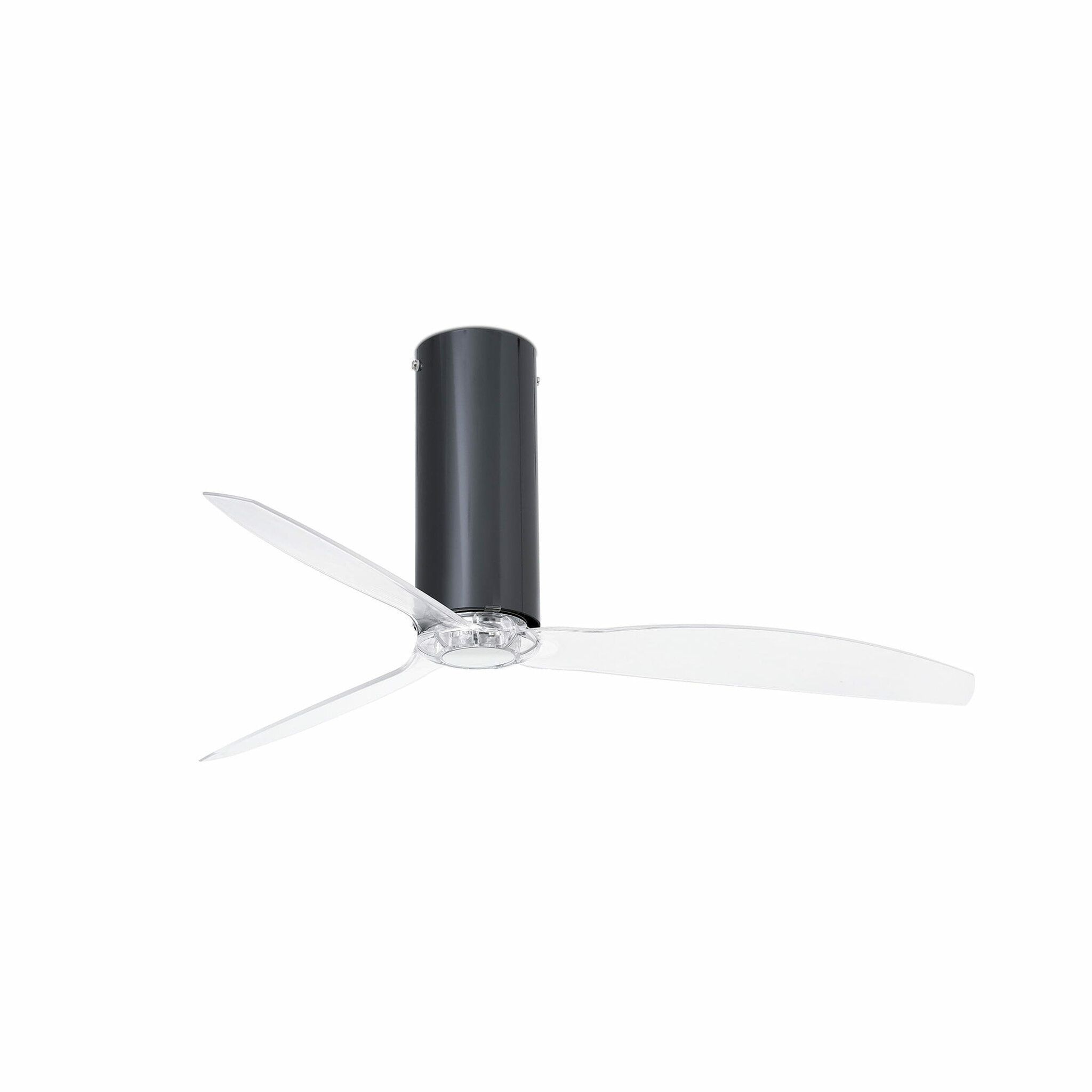 TUBE FAN M Ventilador negro brillo/transparente DC
