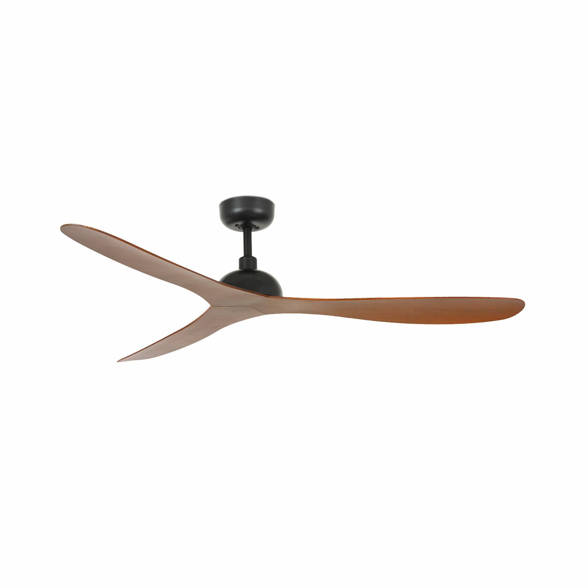 GOTLAND L Ventilador negro/madera motor DC