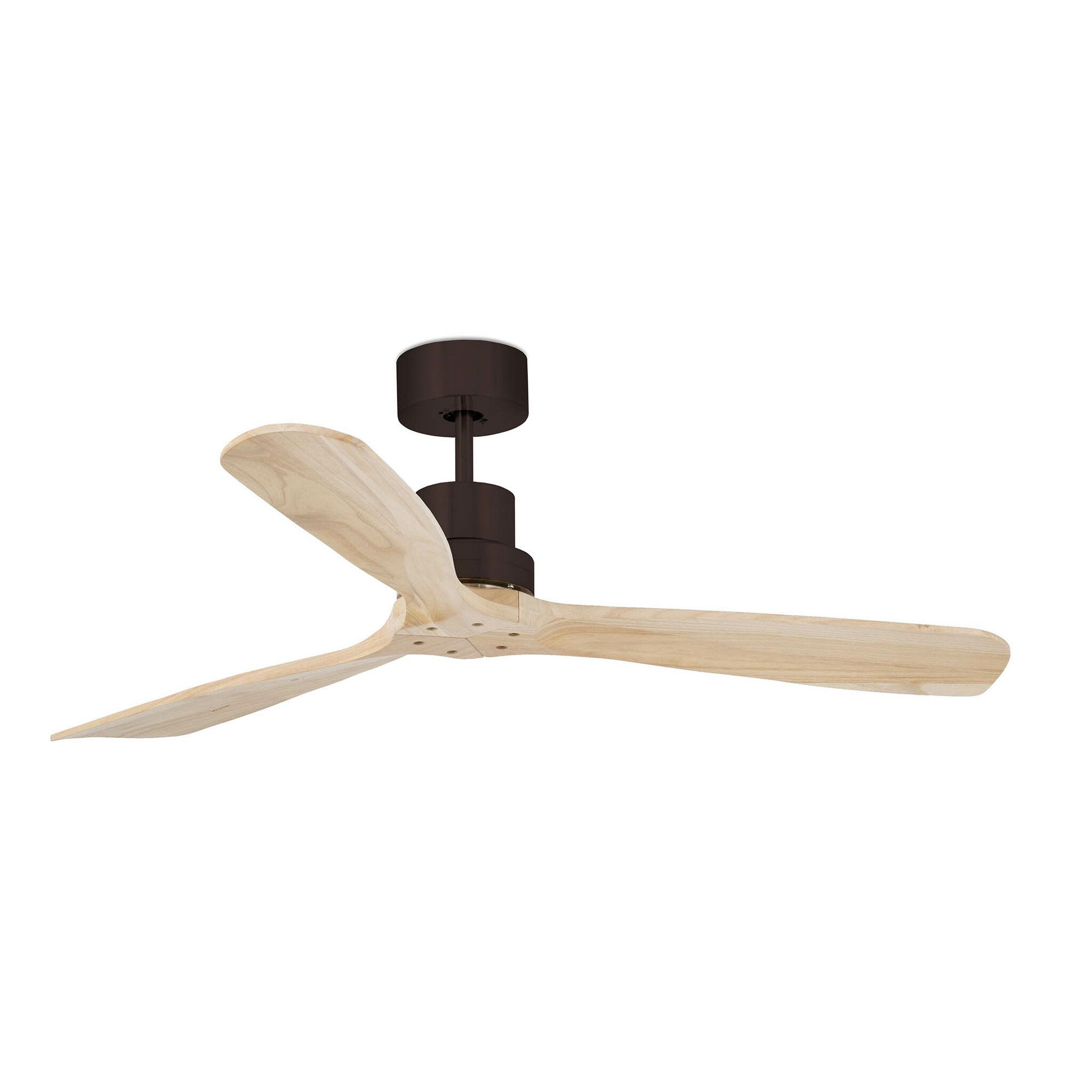 LANTAU L Ventilador marrón/pino DC