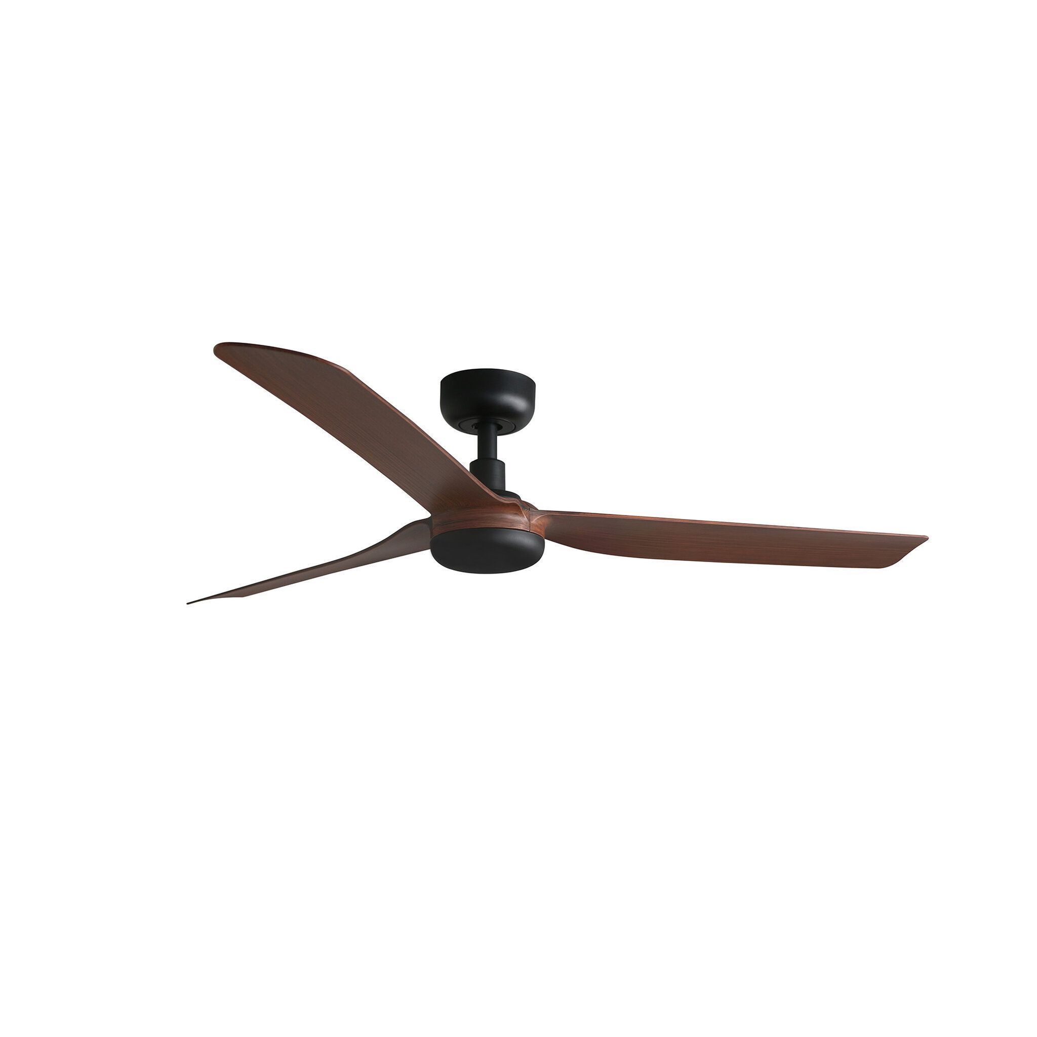 PUNT M Ventilador negro/madera oscura DC