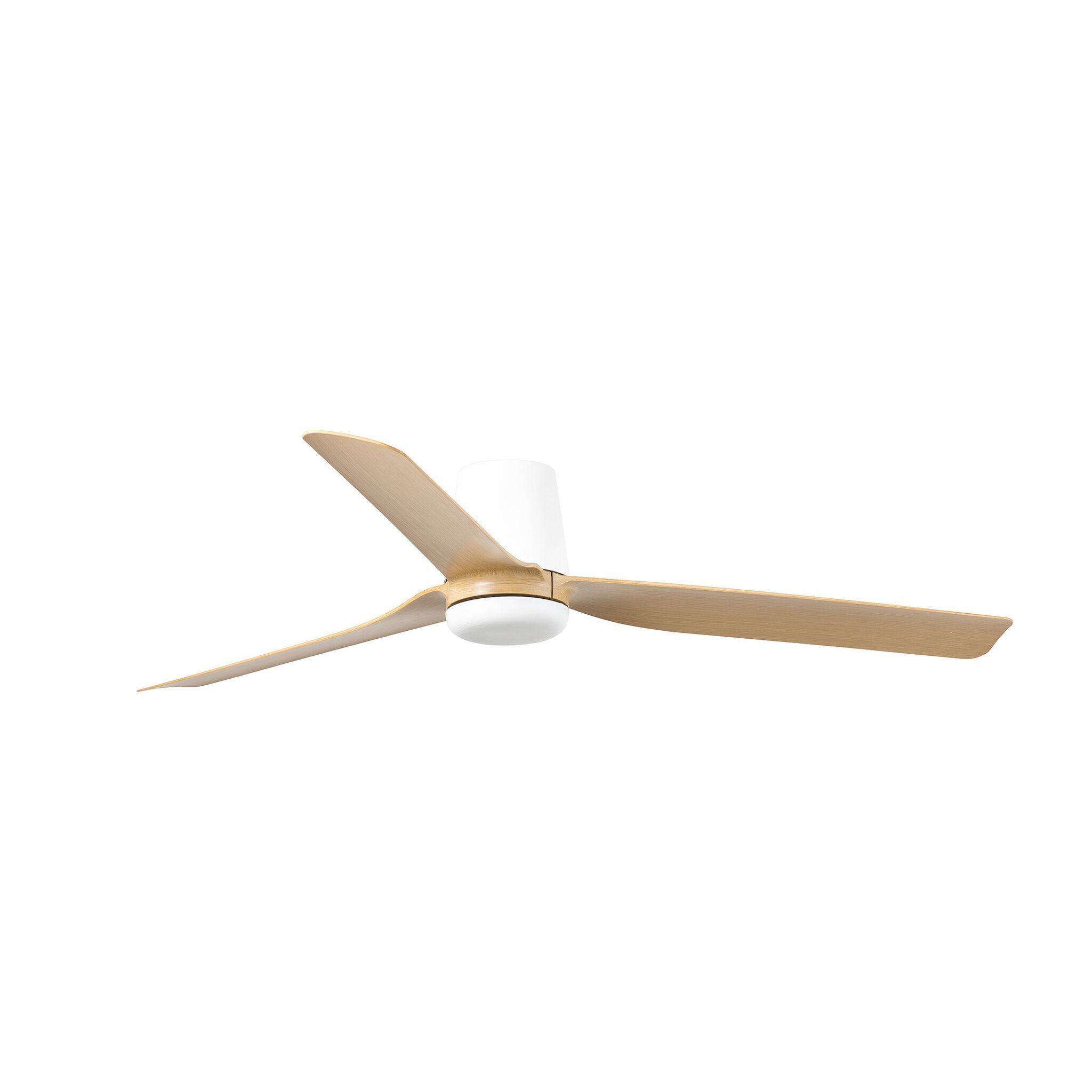 PUNT TUB M Ventilador blanco/madera clara DC