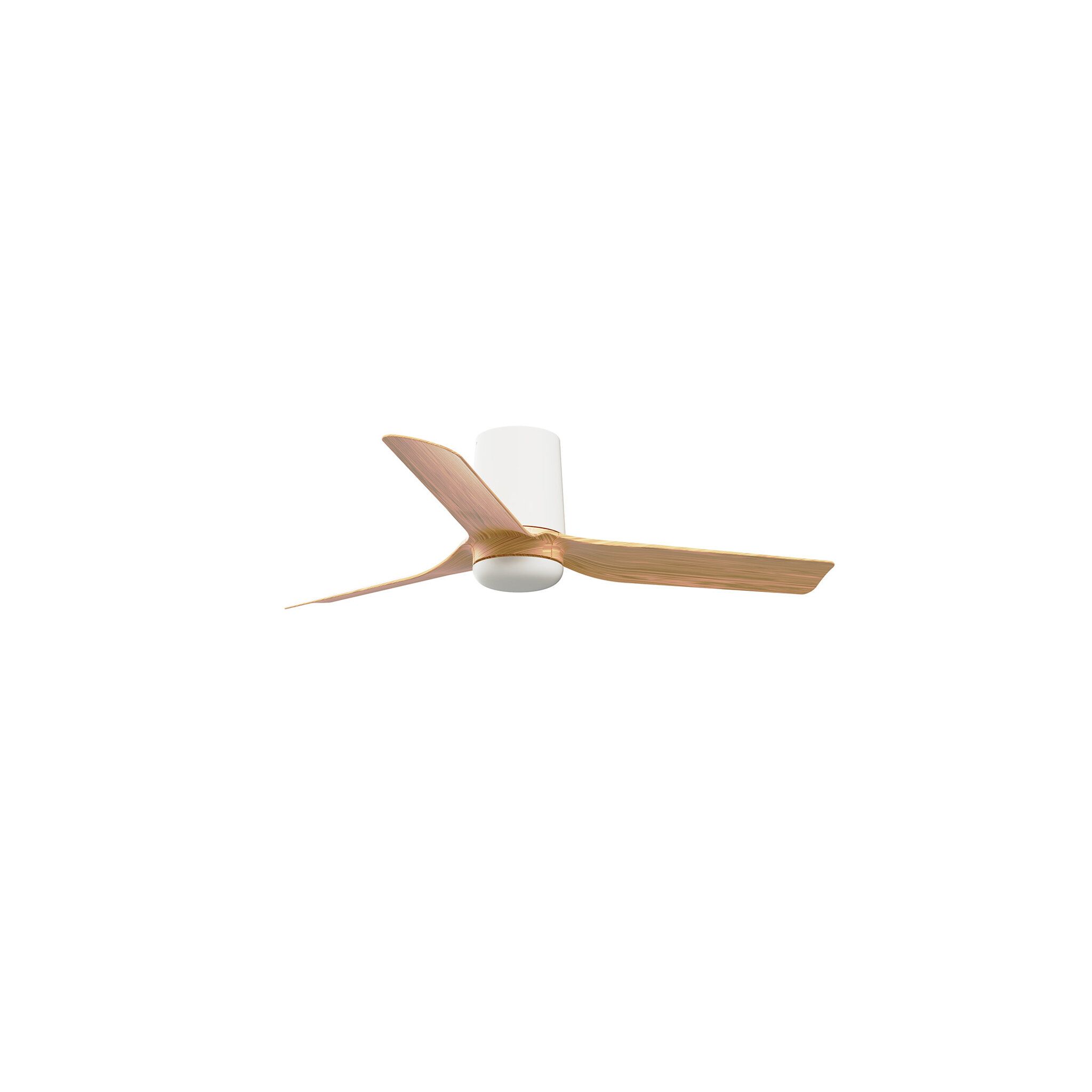 MINI PUNT TUB S Ventilador blanco/madera clara DC