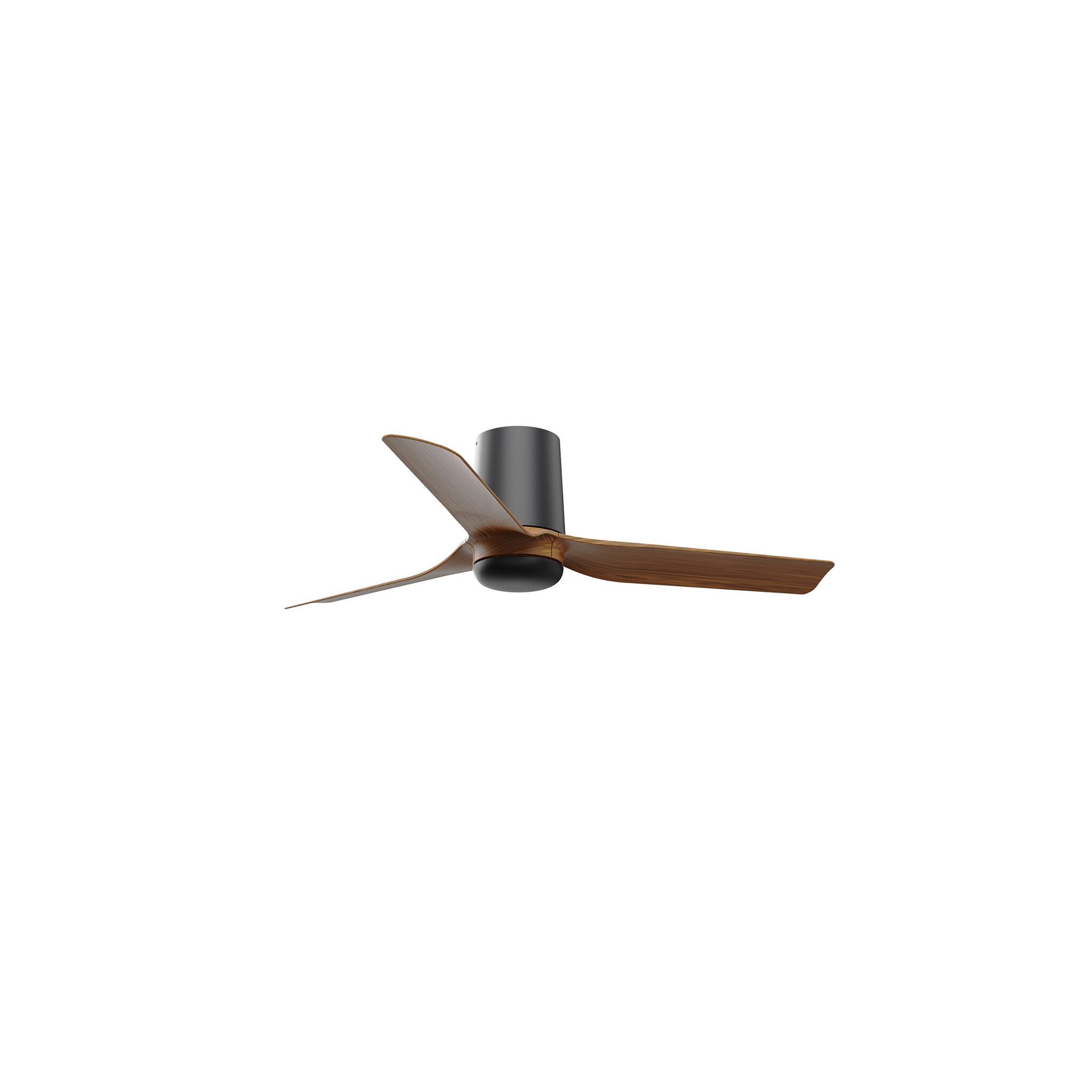 MINI PUNT TUB S Ventilador negro/madera oscura DC