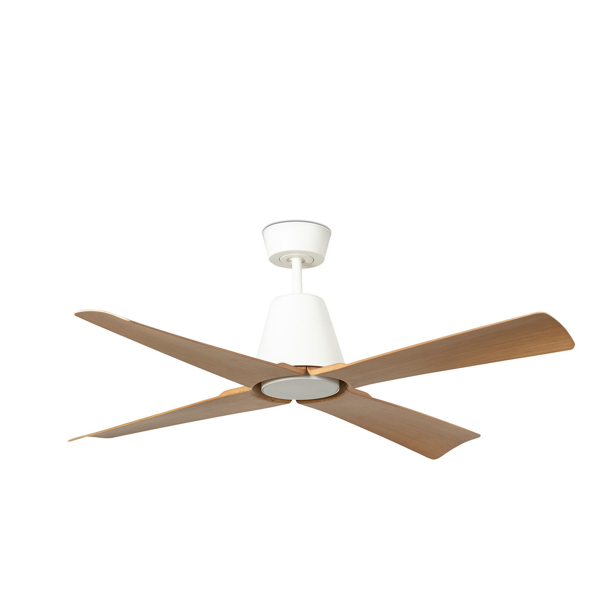TYPHOON M LED Ventilador blanco/madera