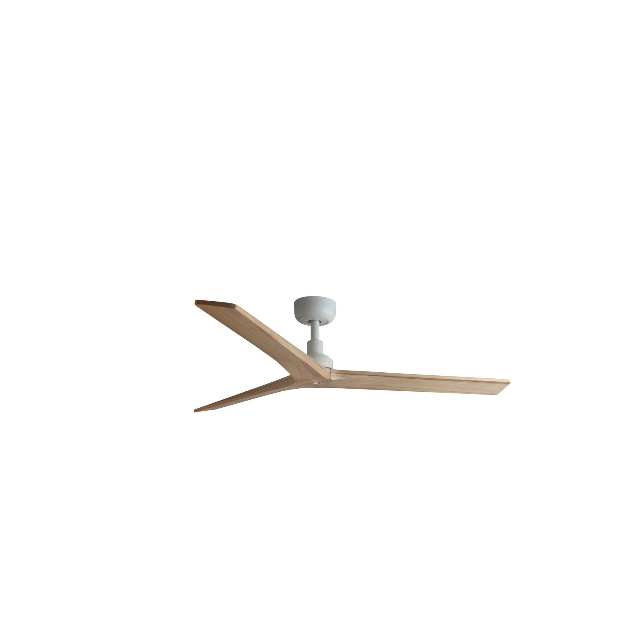 KLIM M Ventilador blanco/madera roble