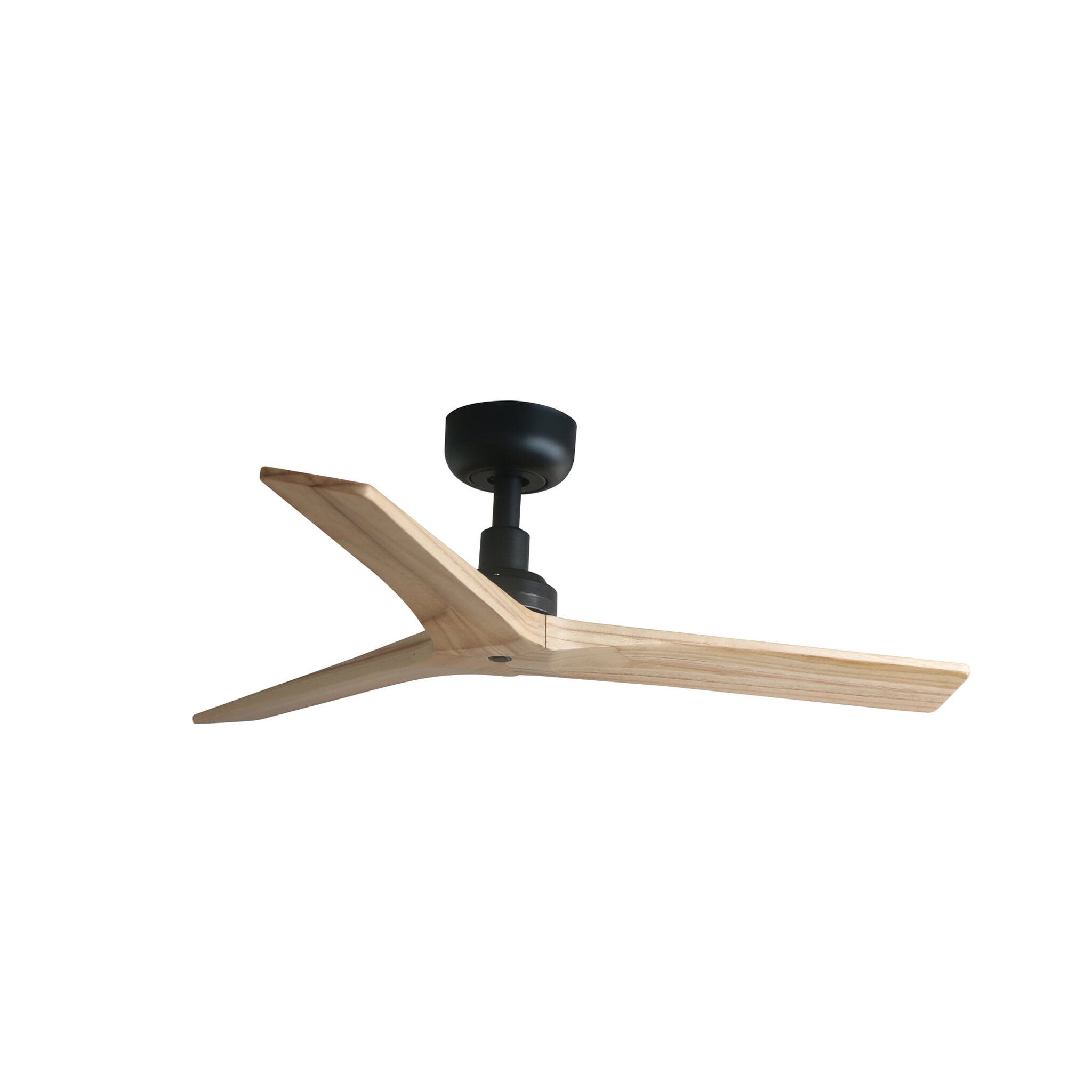 KLIM S Ventilador negro/madera roble