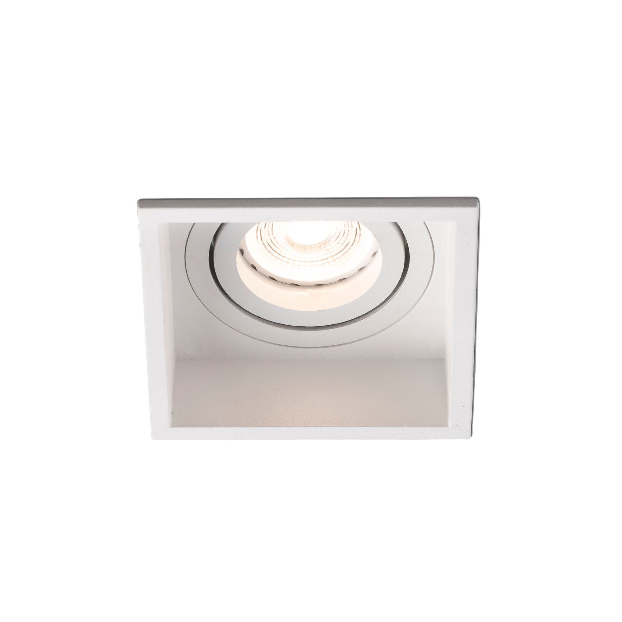 HYDE SQ Lámpara empotrable blanco cuadrado orientable