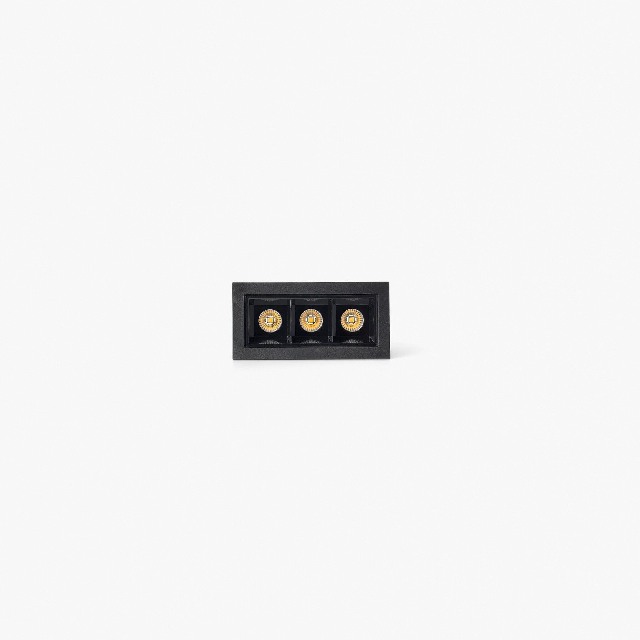 TROOP empotrable 3x2W negro-negro 48° 3000K CRI90