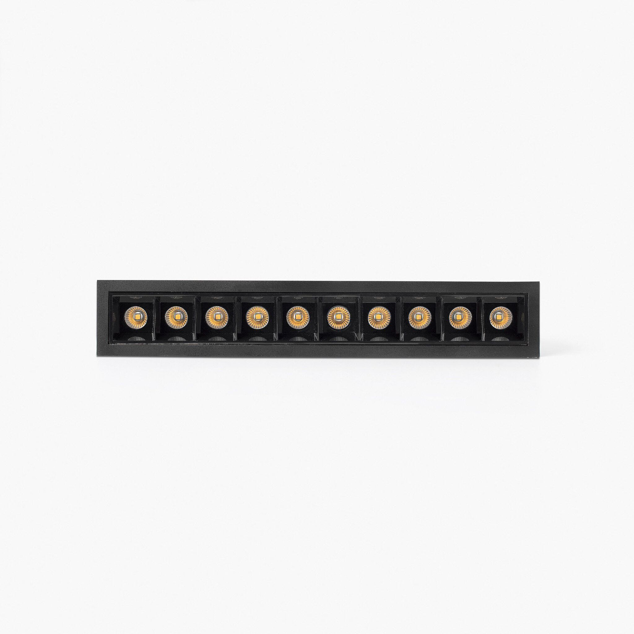 TROOP empotrable 10x2W negro-negro 36° 4000K CRI90