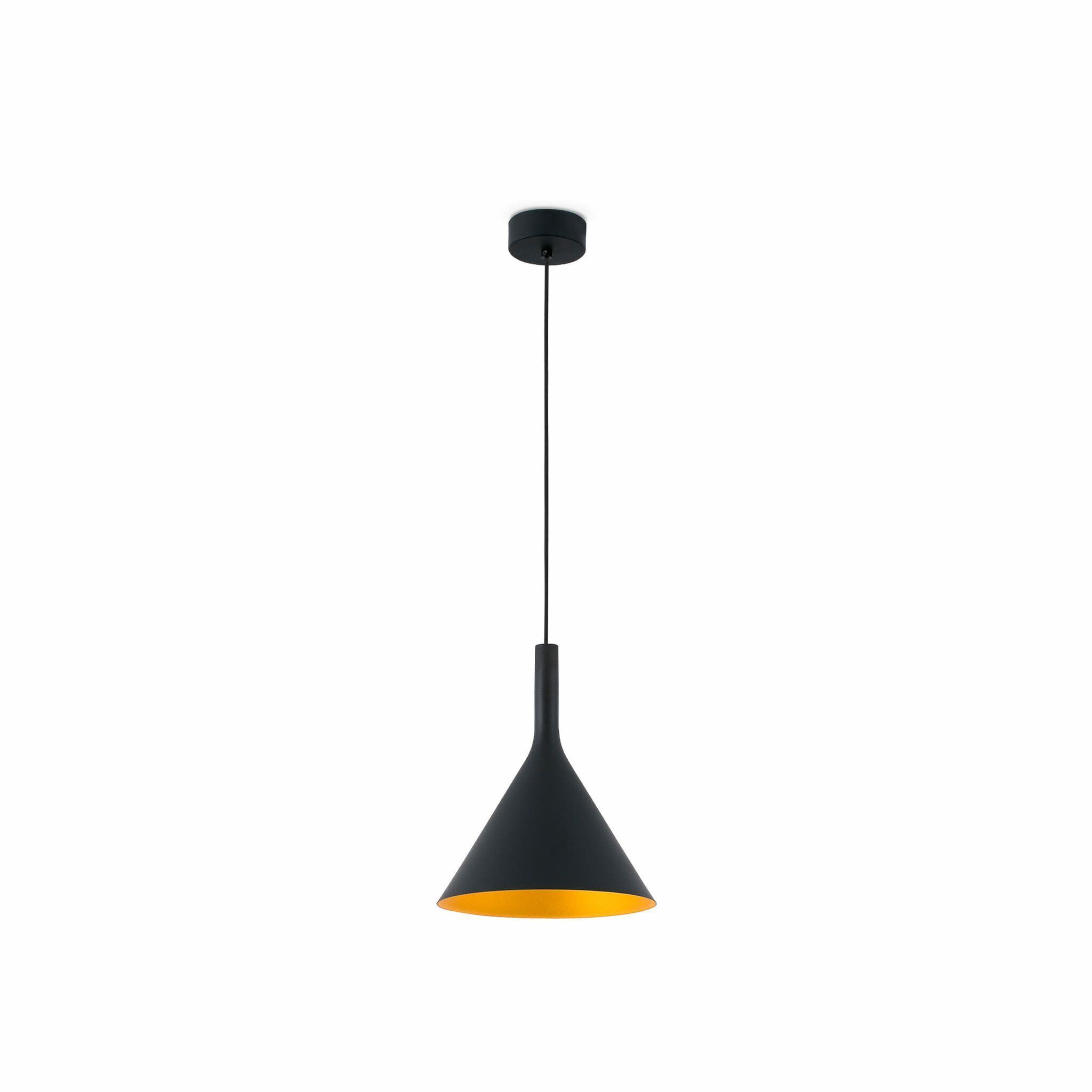 PAM 250 Lámpara colgante negra y color oro