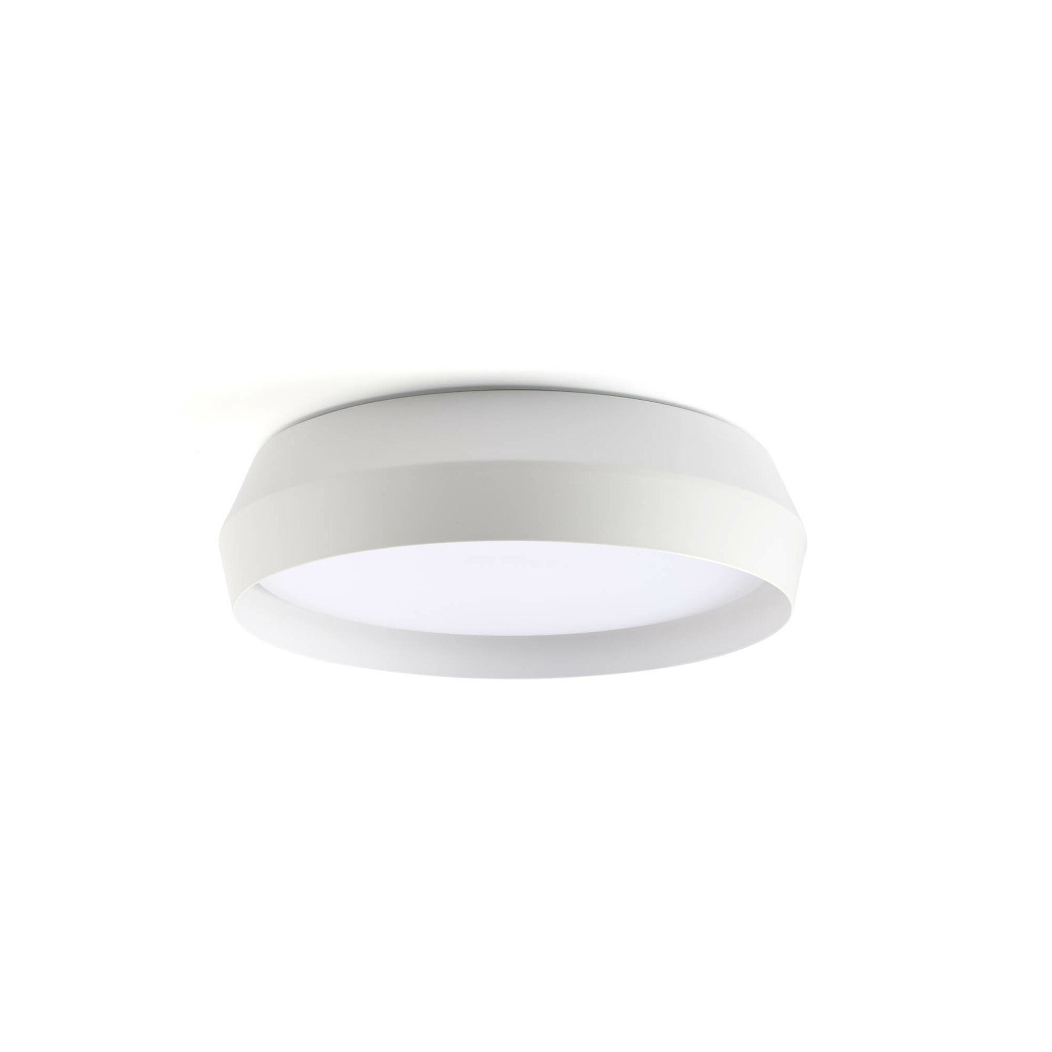 SHOKU 350 Lámpara aplique/plafón blanca/blanca