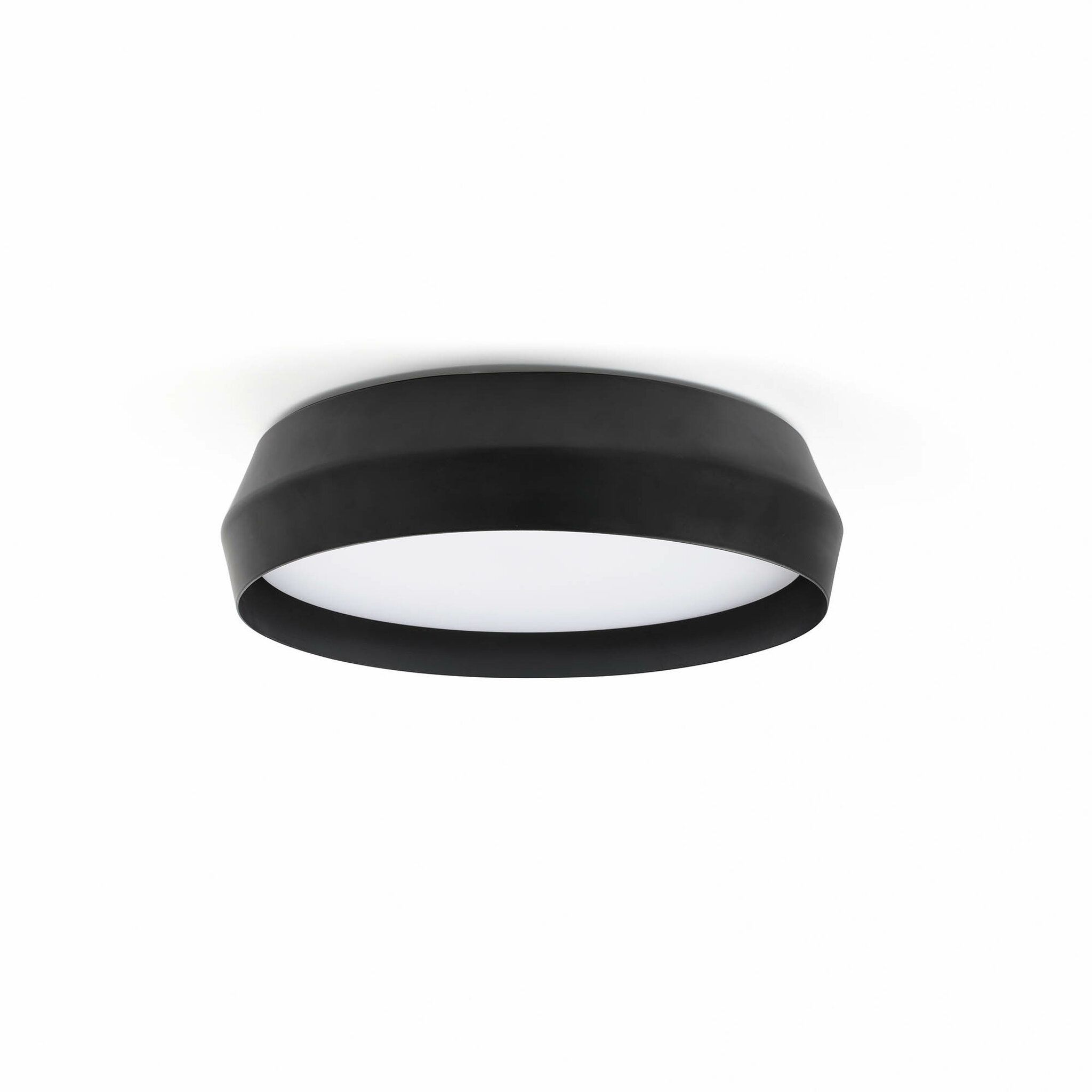 SHOKU 350 Lámpara aplique/plafón negra/negra