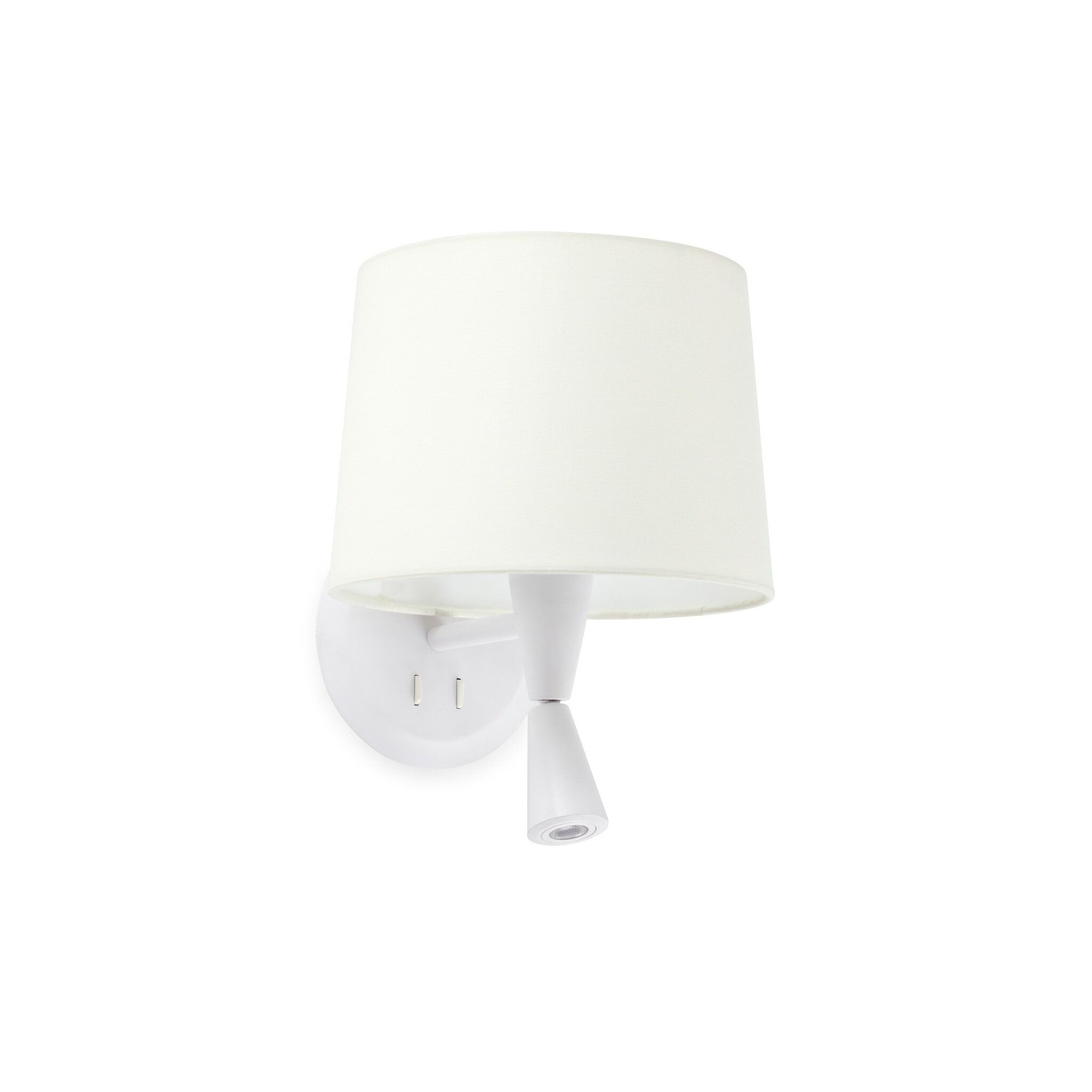 CONGA Lámpara aplique con lector blanca/blanca