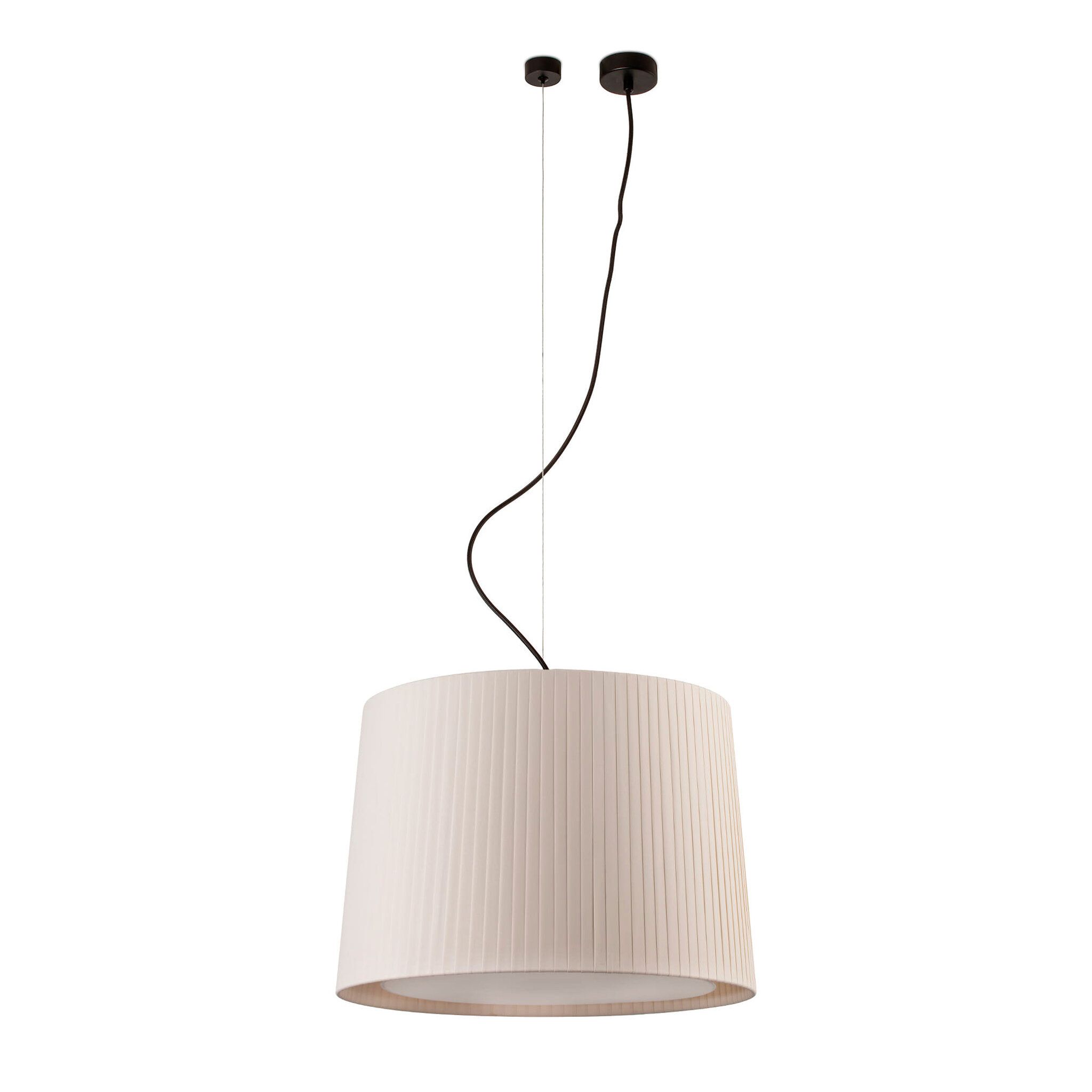 SAMBA Lámpara colgante negra/encintada beige ø450