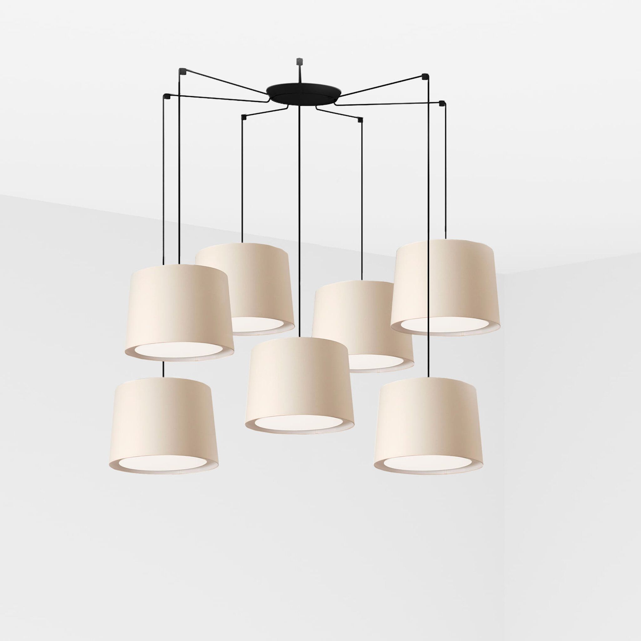 CONGA 7L Lámpara colgante color beige