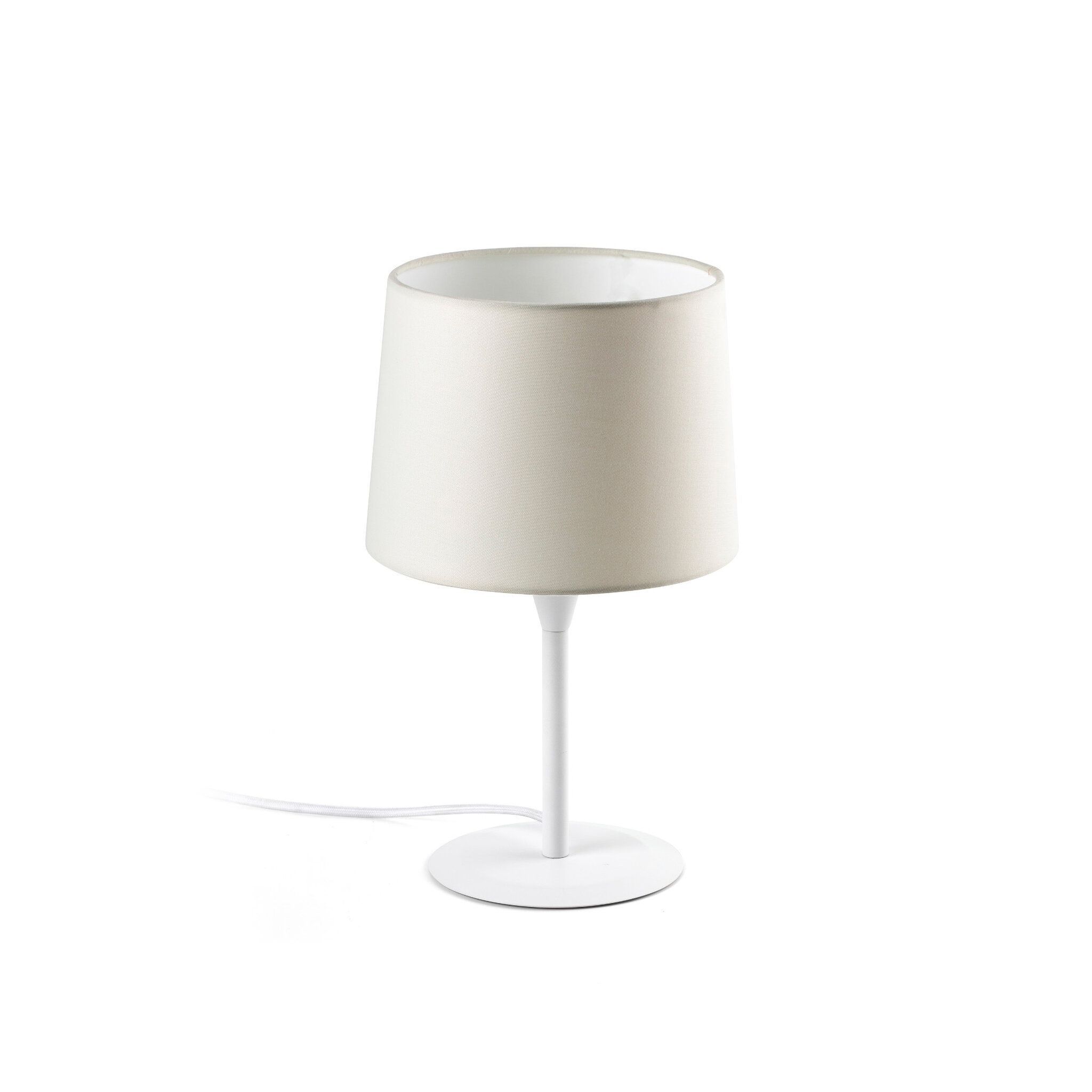 CONGA S Lámpara sobremesa blanca/beige