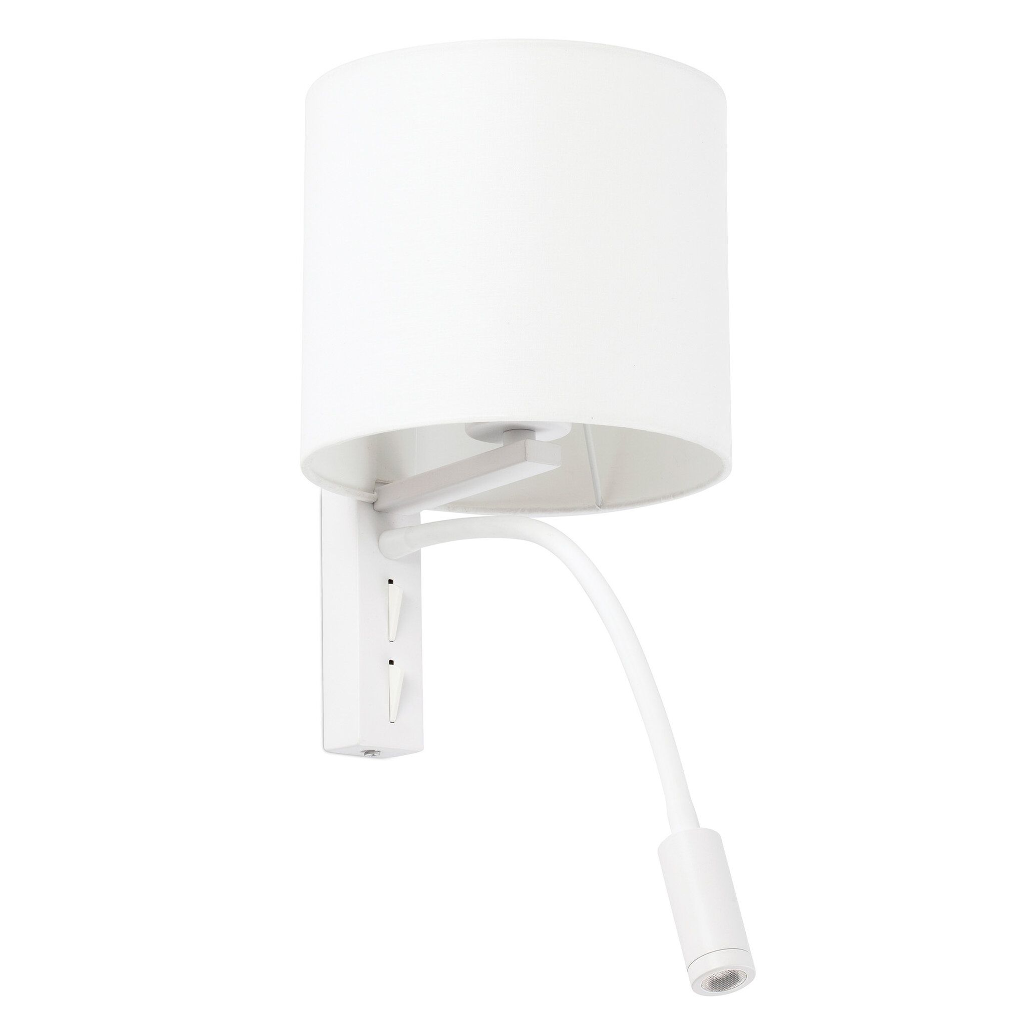 TIRA Lámpara aplique blanca con lector LED