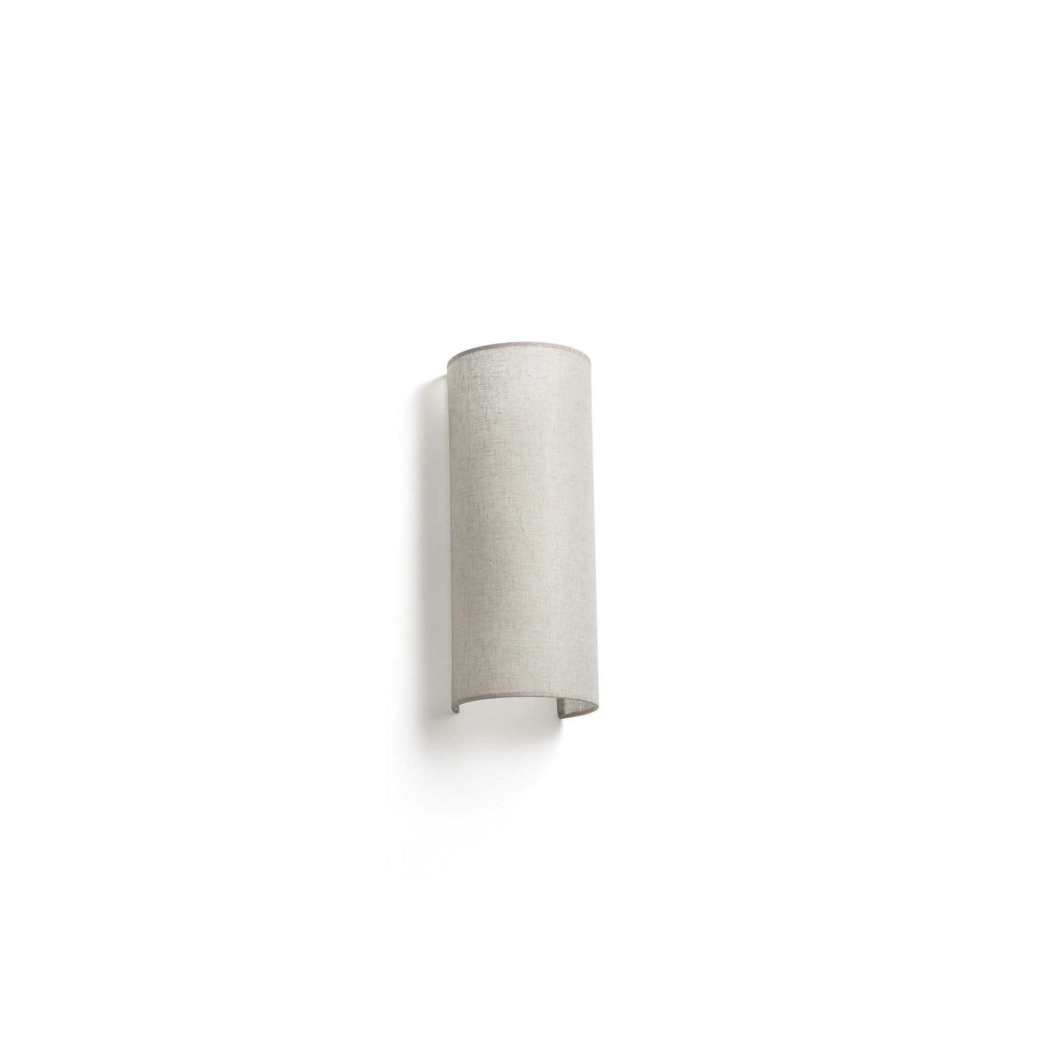 OTTON R Lámpara aplique lino redondo vertical 2L