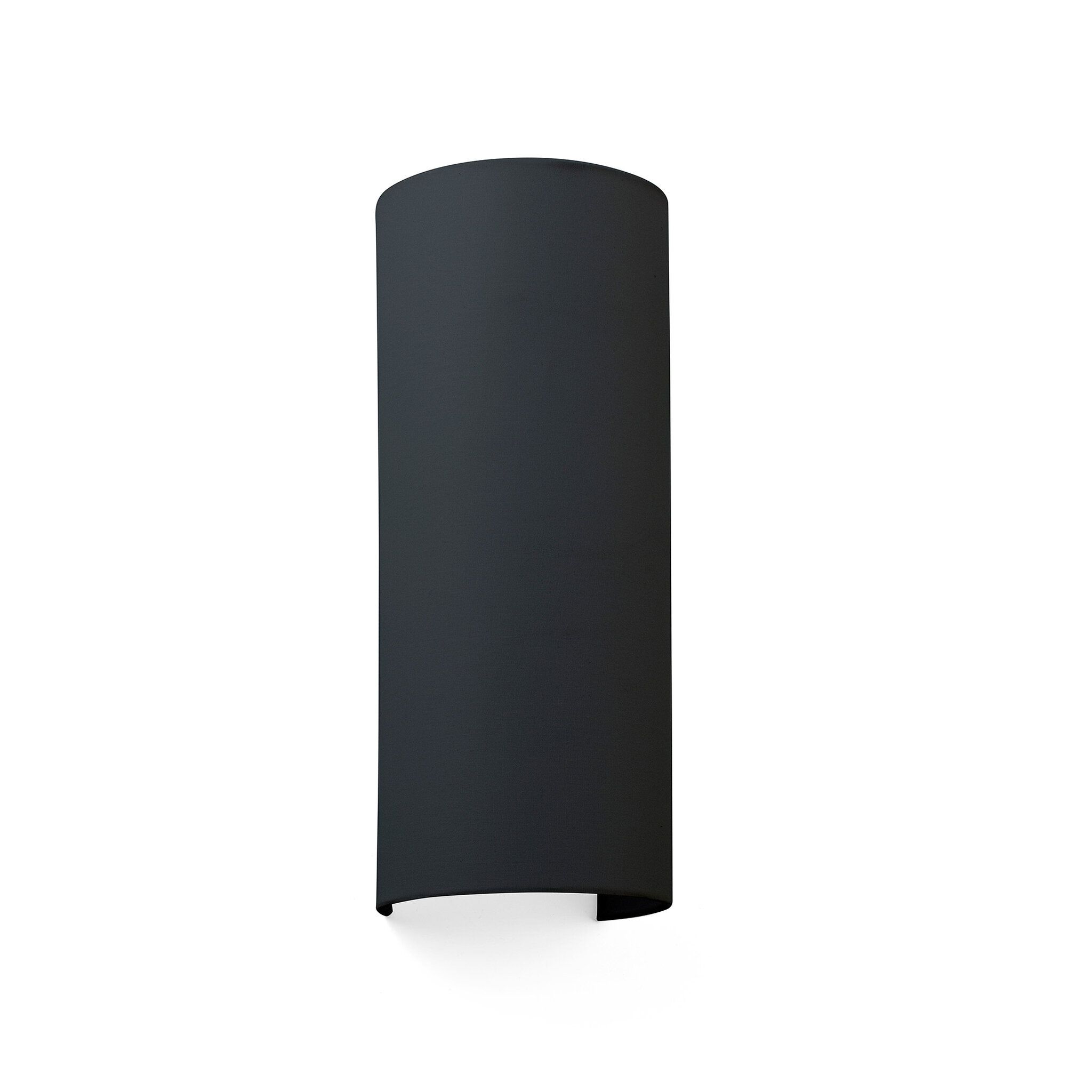 COTTON R Lámpara aplique negro redondo vertical 2L