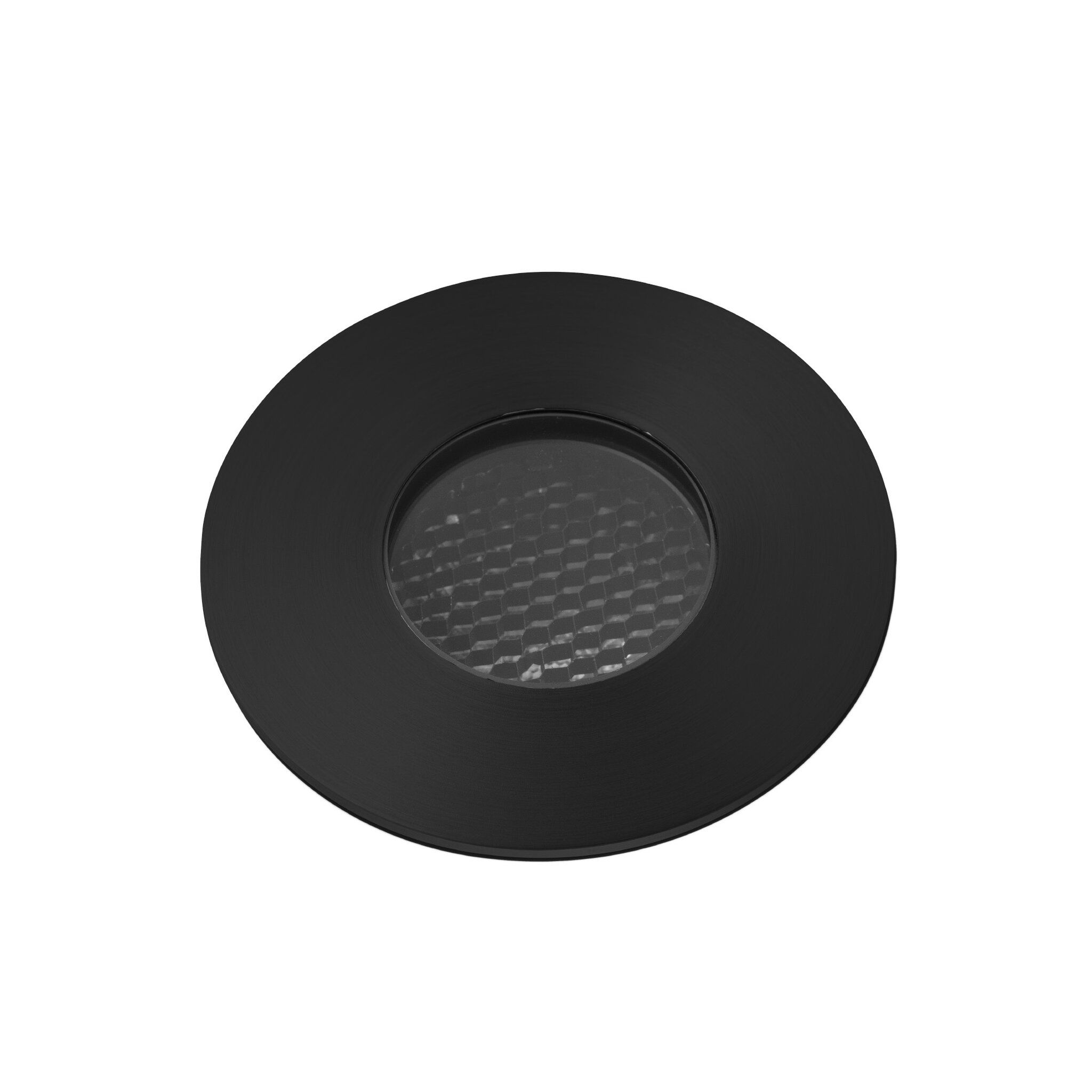 GRUND 80 Lámpara negra empotrable inox 7W