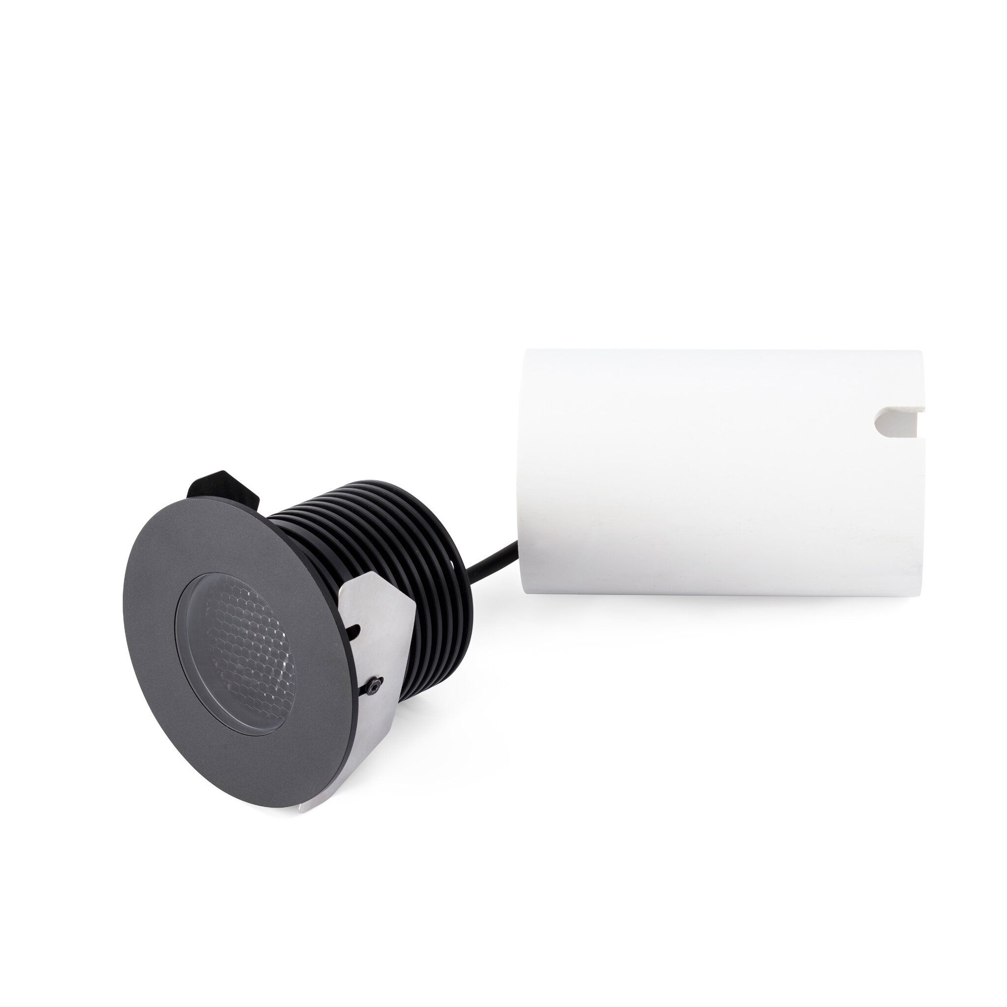 GRUND 80 Lámpara empotrable negro 7W 2700K