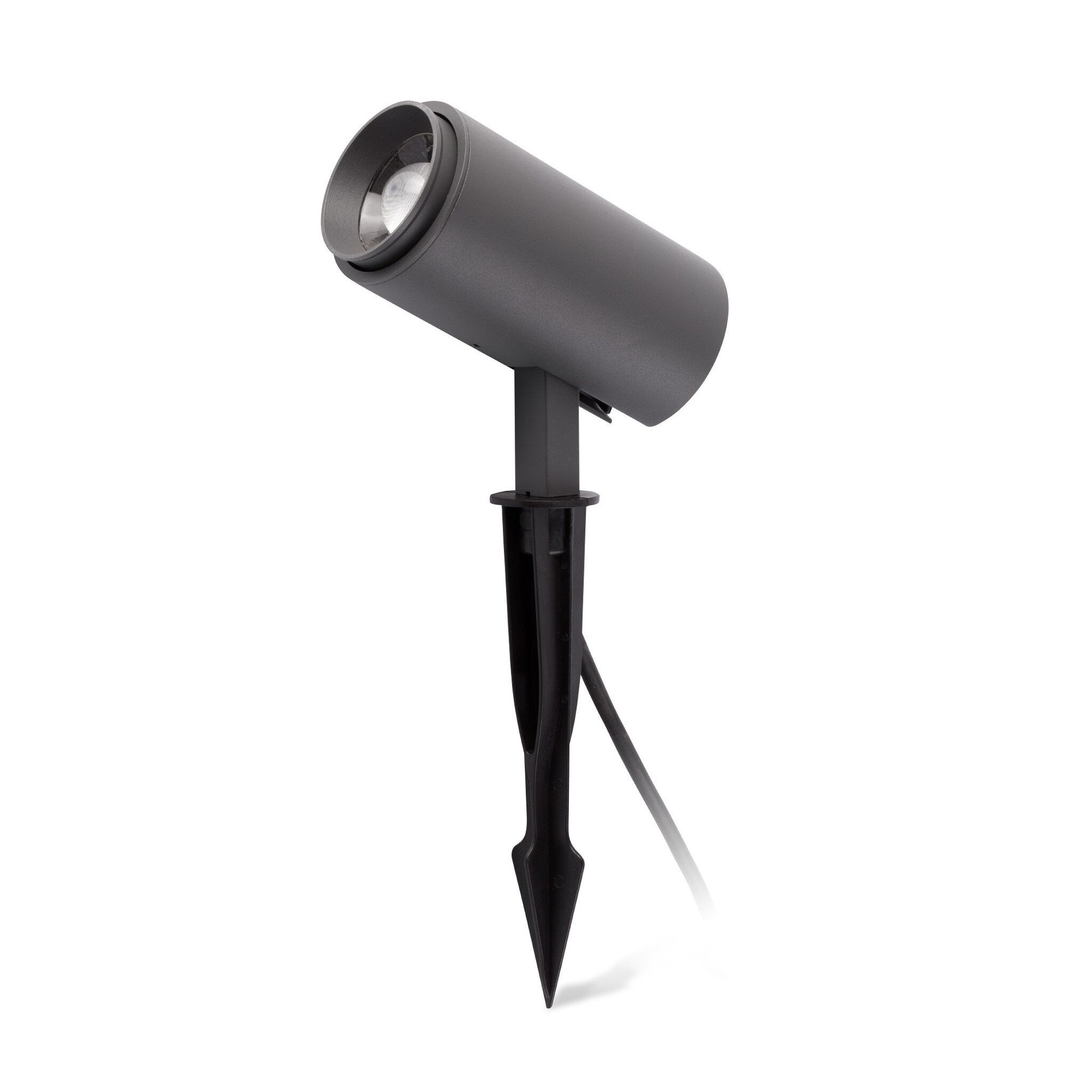 PLOM Lámpara proyector con estaca color gris oscuro