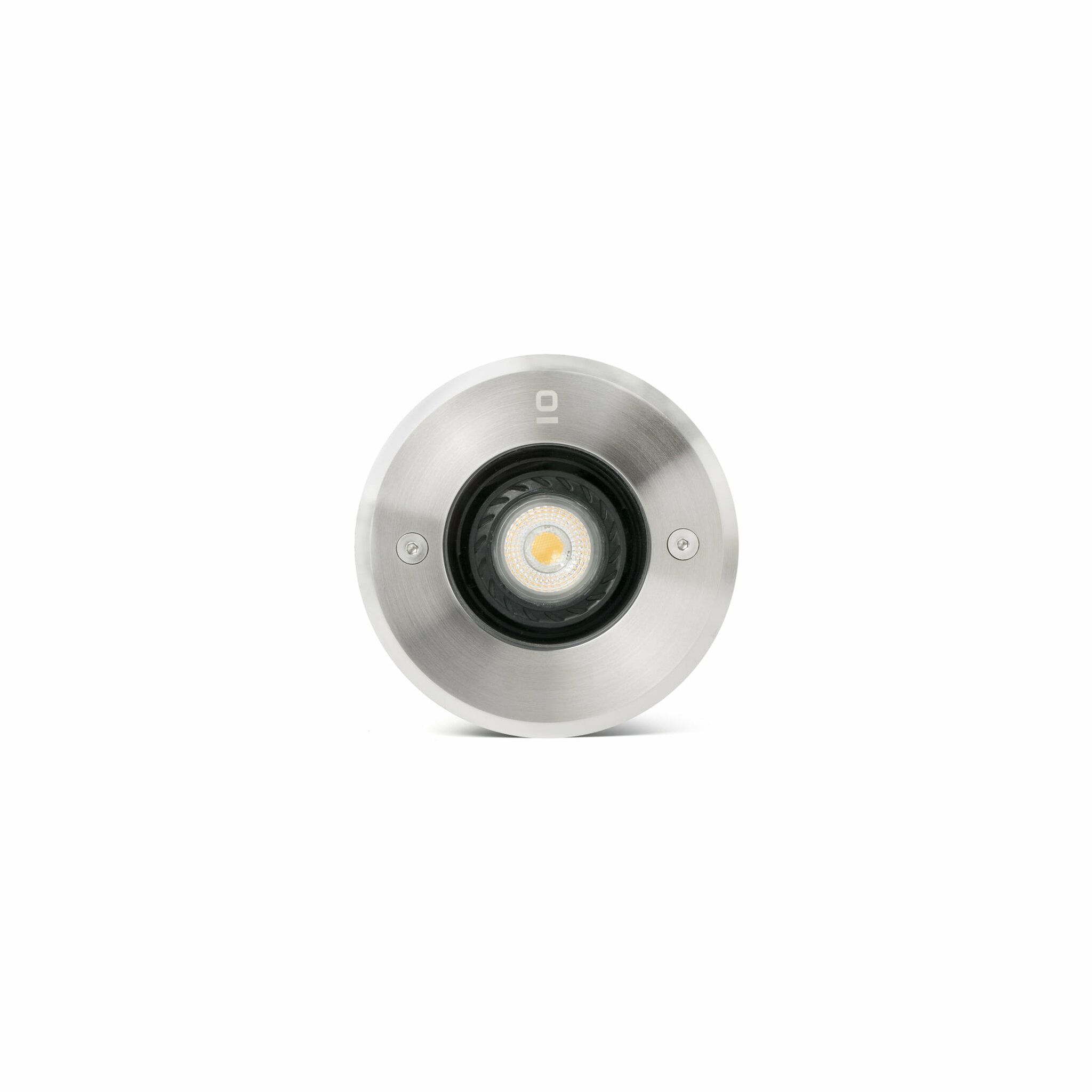 TECNO Lámpara empotrable inox GU10