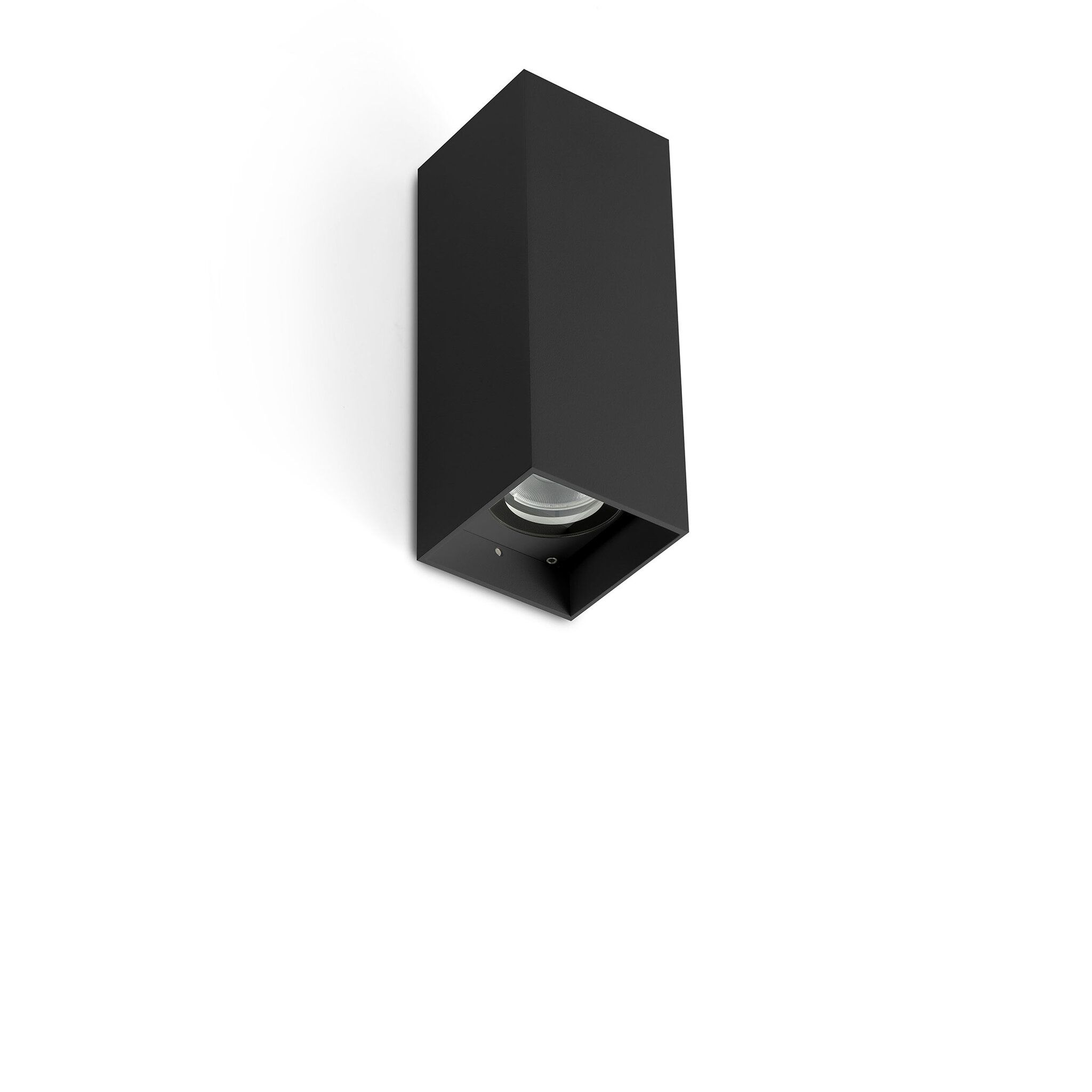 KOV 2L Lámpara aplique cuadrado negro 2700K 14°/23°