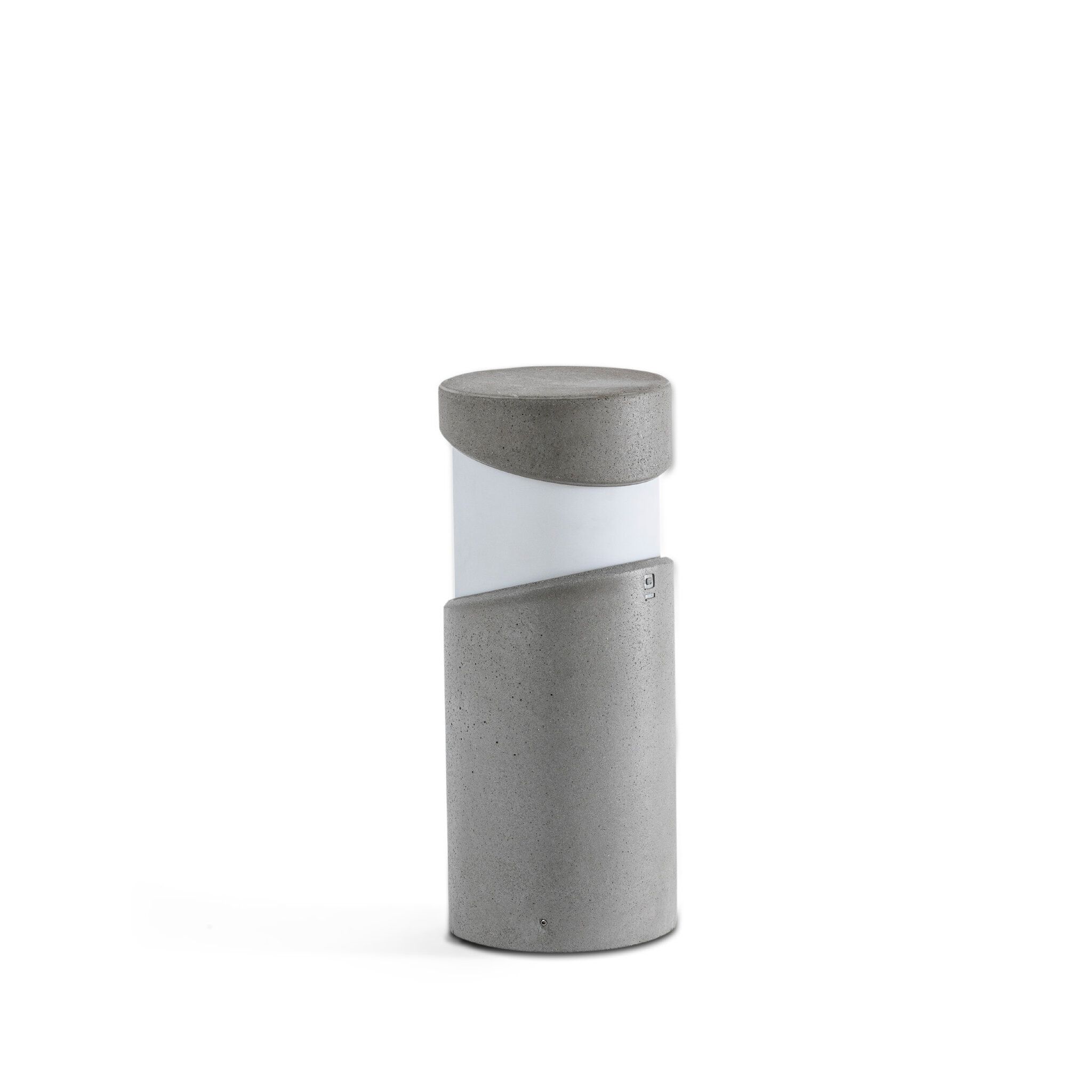 BLOCK 350 Lámpara baliza/sobremuro color gris