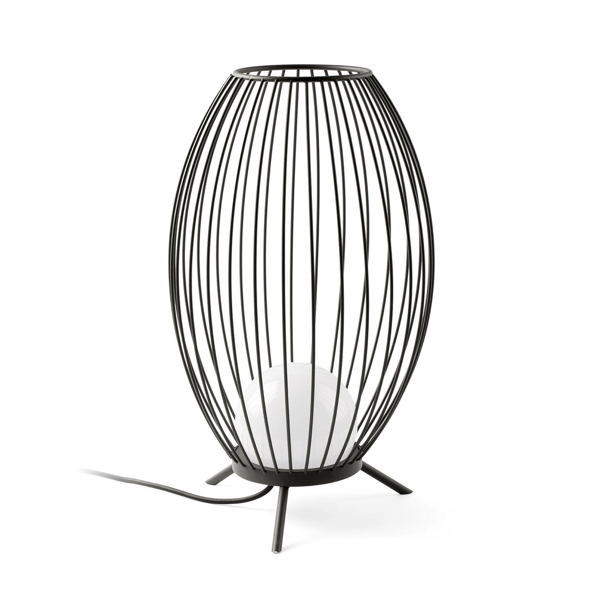 CAGE Lámpara portátil color gris oscuro