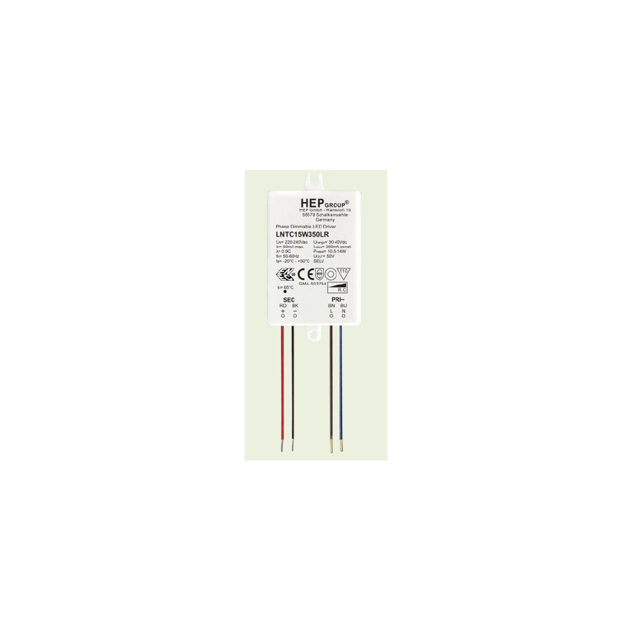 Driver 10,5-14W 350mA DC30-40V triac rc