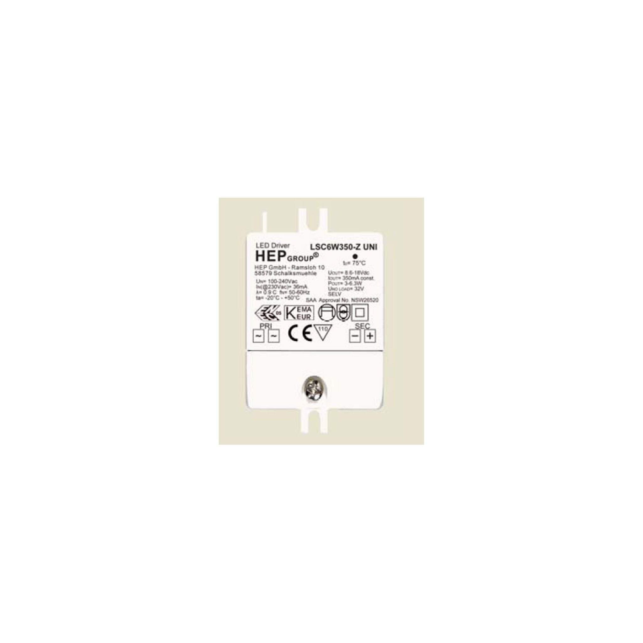 Driver 3-6.3W 700mA AC100-240V DC4.3-9V