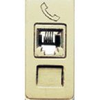 Toma telefono 4/6 contactos estrecha para bat en redes de telefonía básica (emborne por tornillos)