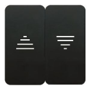 Juego teclas pulsador - interruptor de persiana