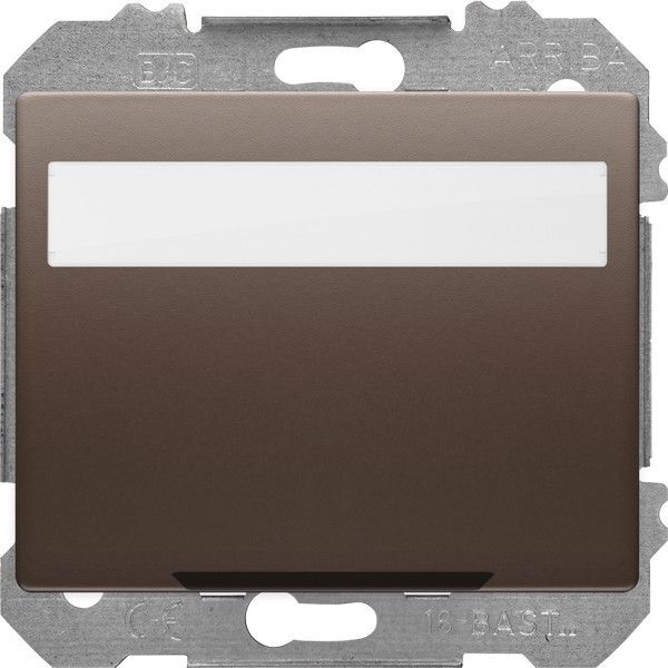 Base multiple para conectores informaticos. chocolate