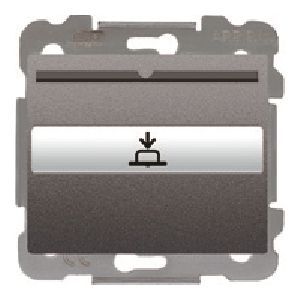 Interruptor - conmutador para tarjeta con indicador luminoso 1 microrruptor. acero neptuno 10 (