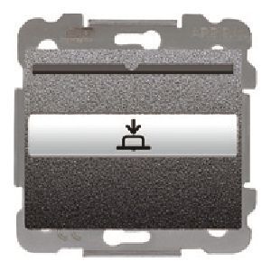 Interruptor - conmutador para tarjeta con indicador luminoso 1 microrruptor negro antracita 1