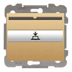 Interruptor - conmutador para tarjeta con indicador luminoso 1 microrruptor dorado odisea 10 (
