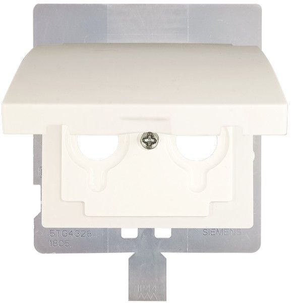 Tapa articulada para toma r/tv-sat IP44 color blanco