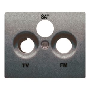 Tapa toma r/tv-sat (3 salidas)