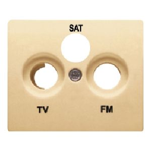 Tapa toma r/tv-sat (3 salidas)