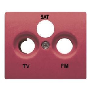 Tapa toma r/tv-sat (3 salidas)