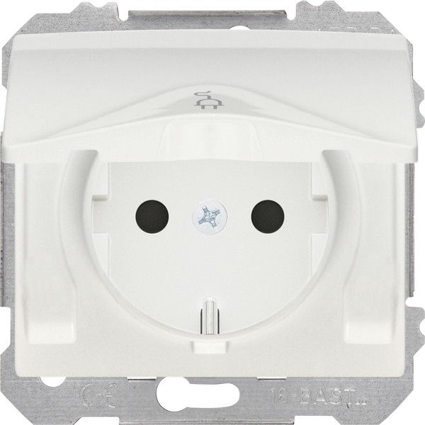 Base enchufe 2p + t con seguridad 10 a 250 v~