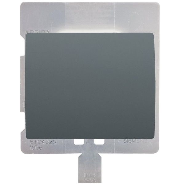 Tecla simple IP44. acero neptuno