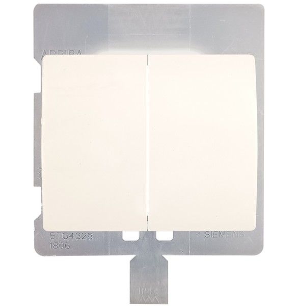 Juego teclas doble IP44 color blanco